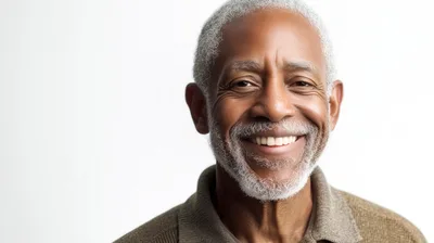 Portrait Of A Smiling Senior African American Man