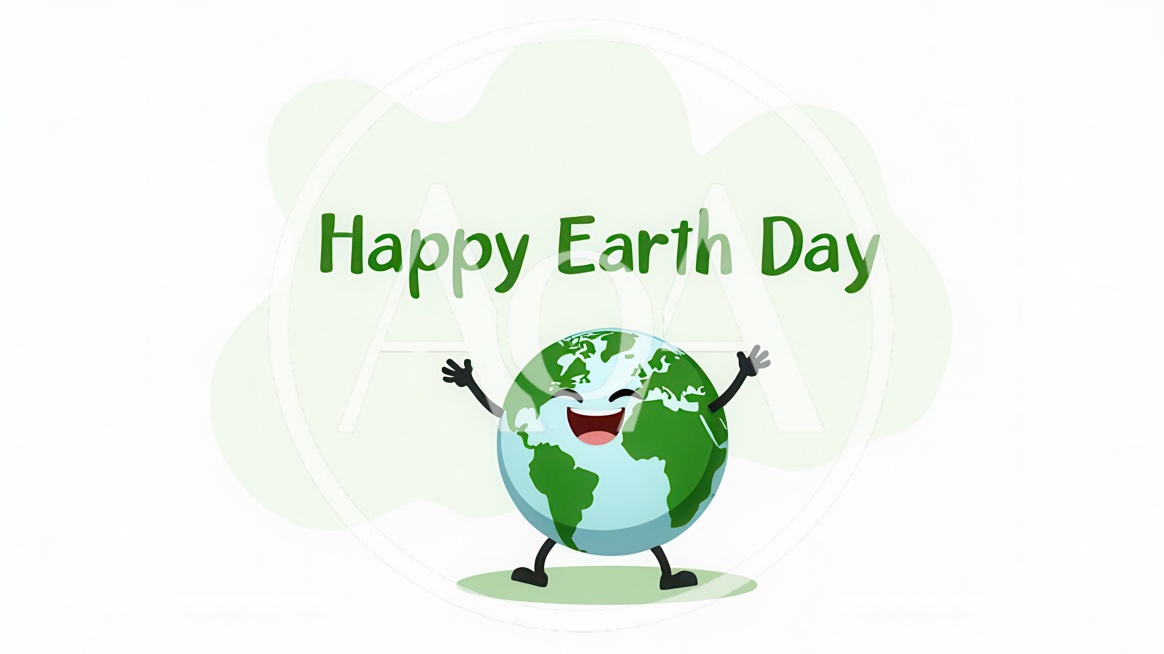 Happy Earth Day Cartoon Illustration