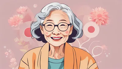 Portrait Of A Smiling Elderly Asian Woman
