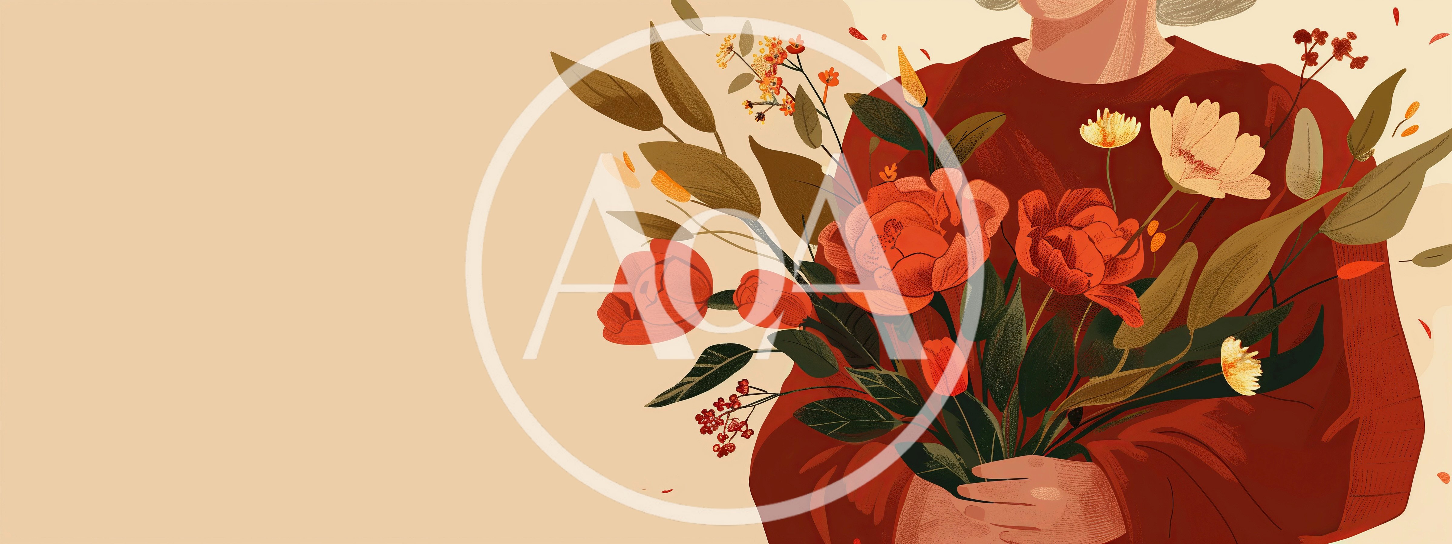 Person Holding A Vibrant Bouquet Of Autumn Flowers