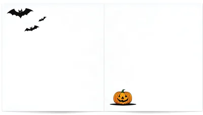 Halloween Themed Background With Bats And Pumpkin
