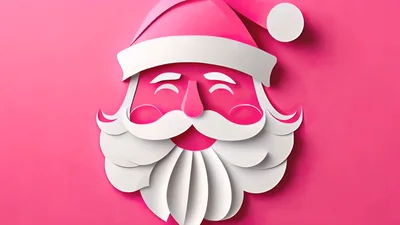 Paper Craft Santa Claus Face Animation