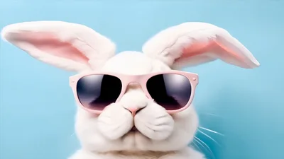 Cute talking easter bunny generative ai animation