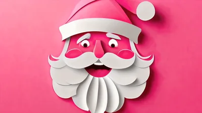 Paper Craft Santa Claus Face Animation