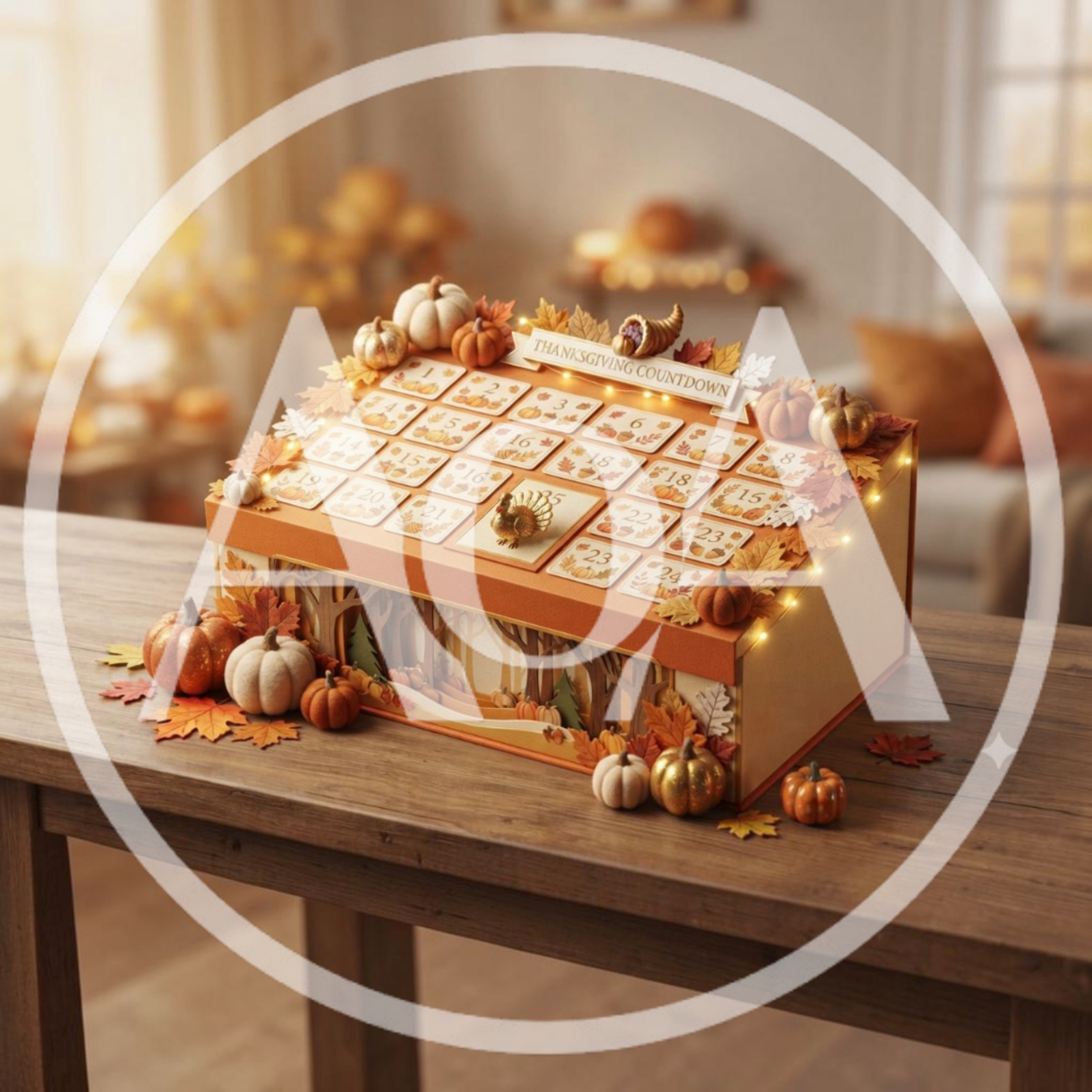 Thanksgiving Countdown Advent Calendar Decoration