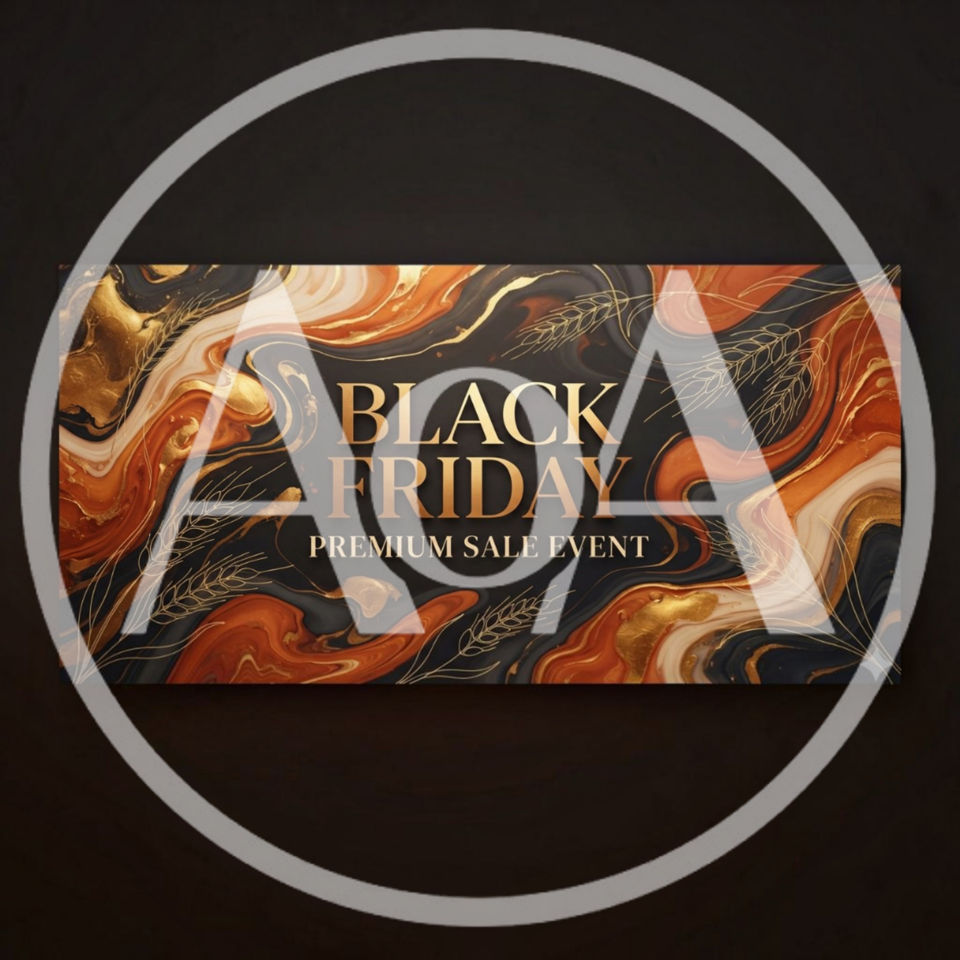 Black Friday Premium Sale Event Marble Background