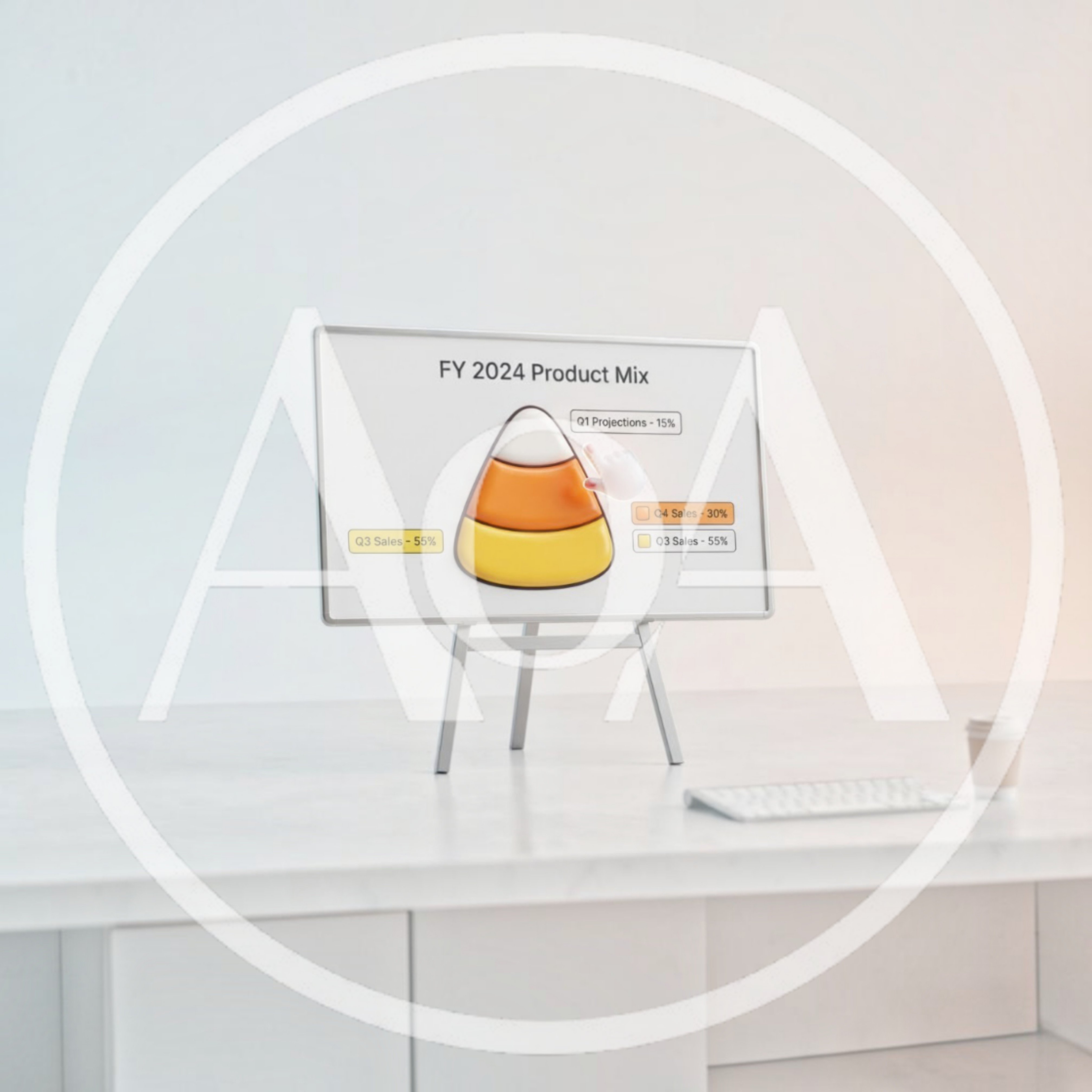 Candy Corn Chart Presentation on Easel