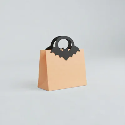 Halloween Bat Themed Paper Gift Bag