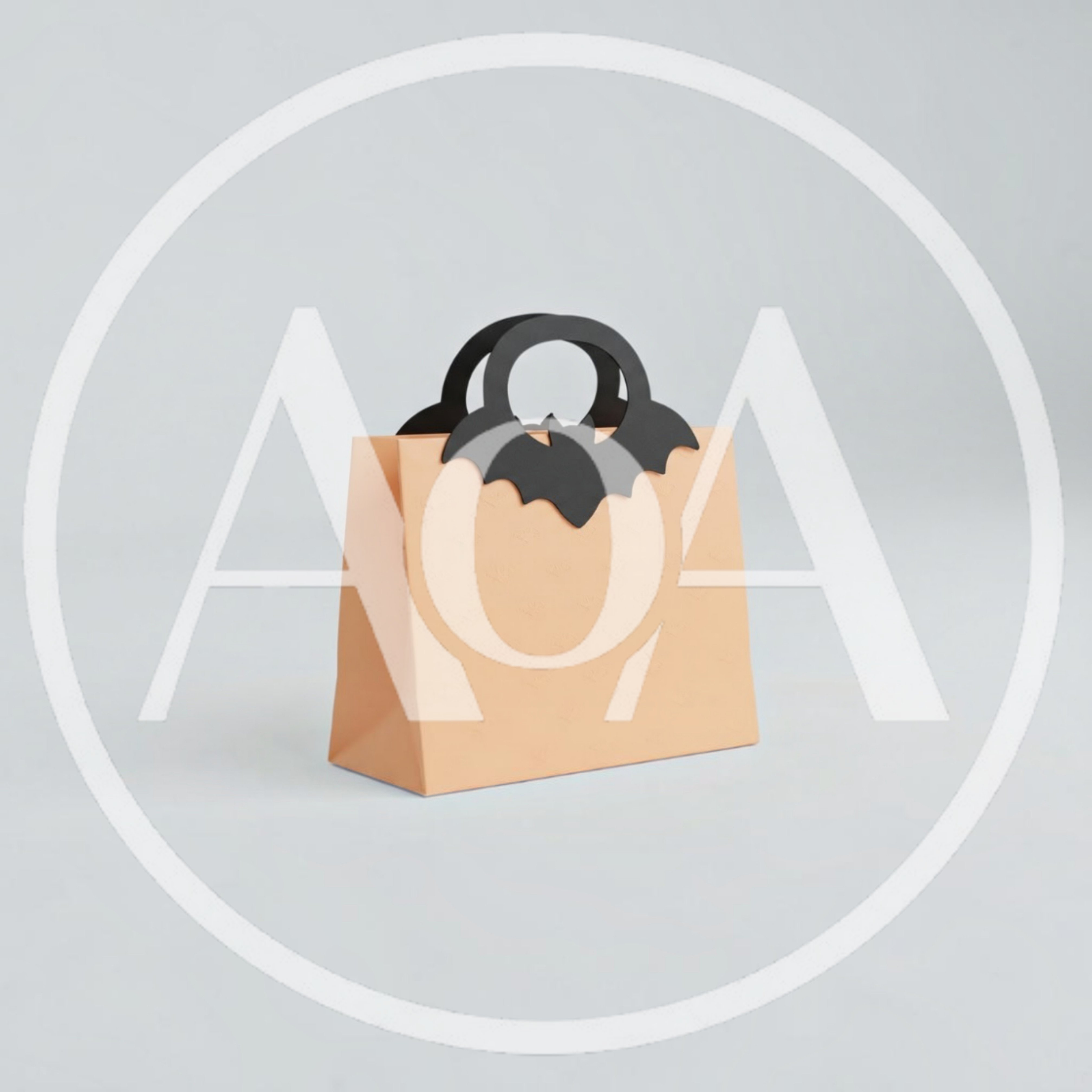 Halloween Bat Themed Paper Gift Bag