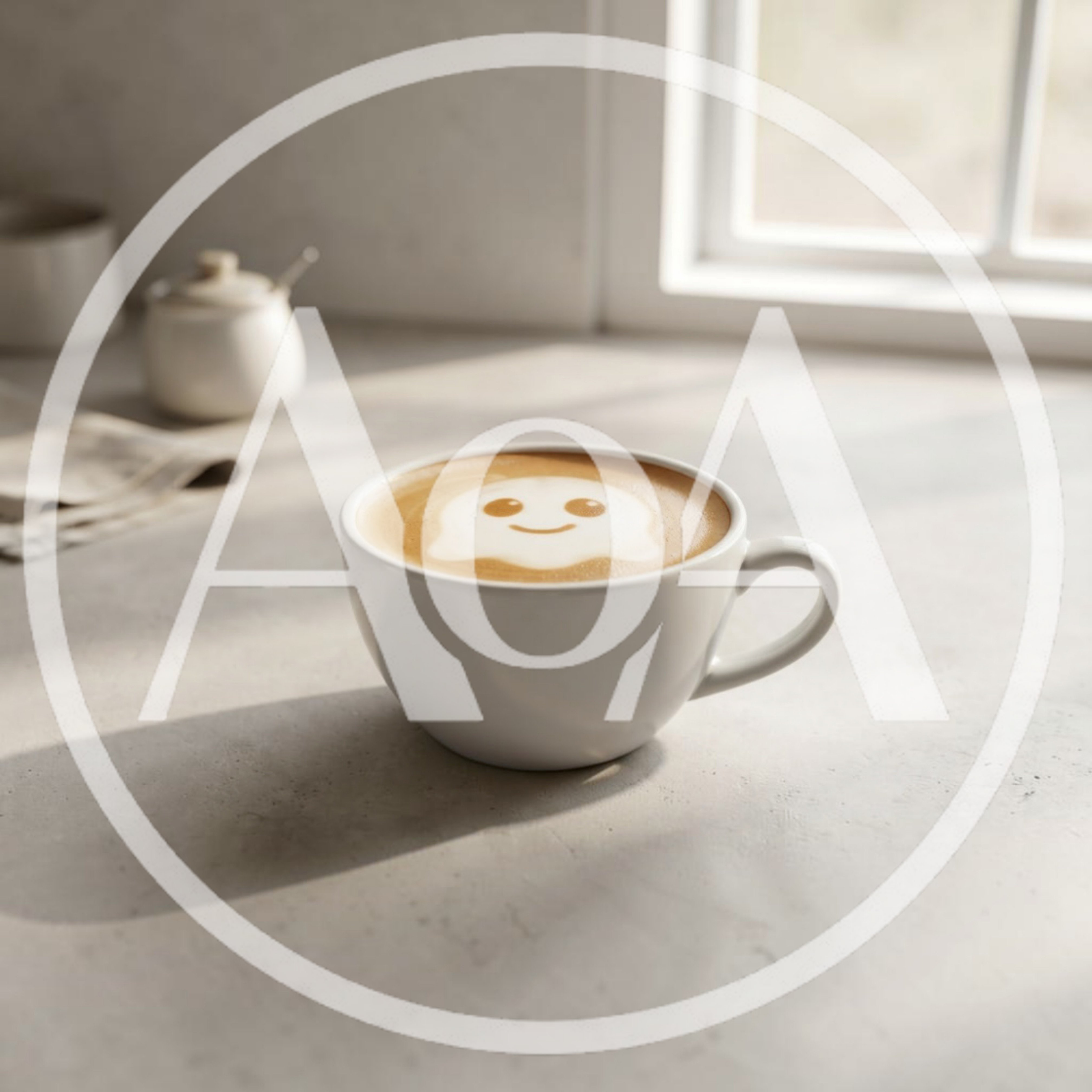 Latte Art With A Cute Ghost Design