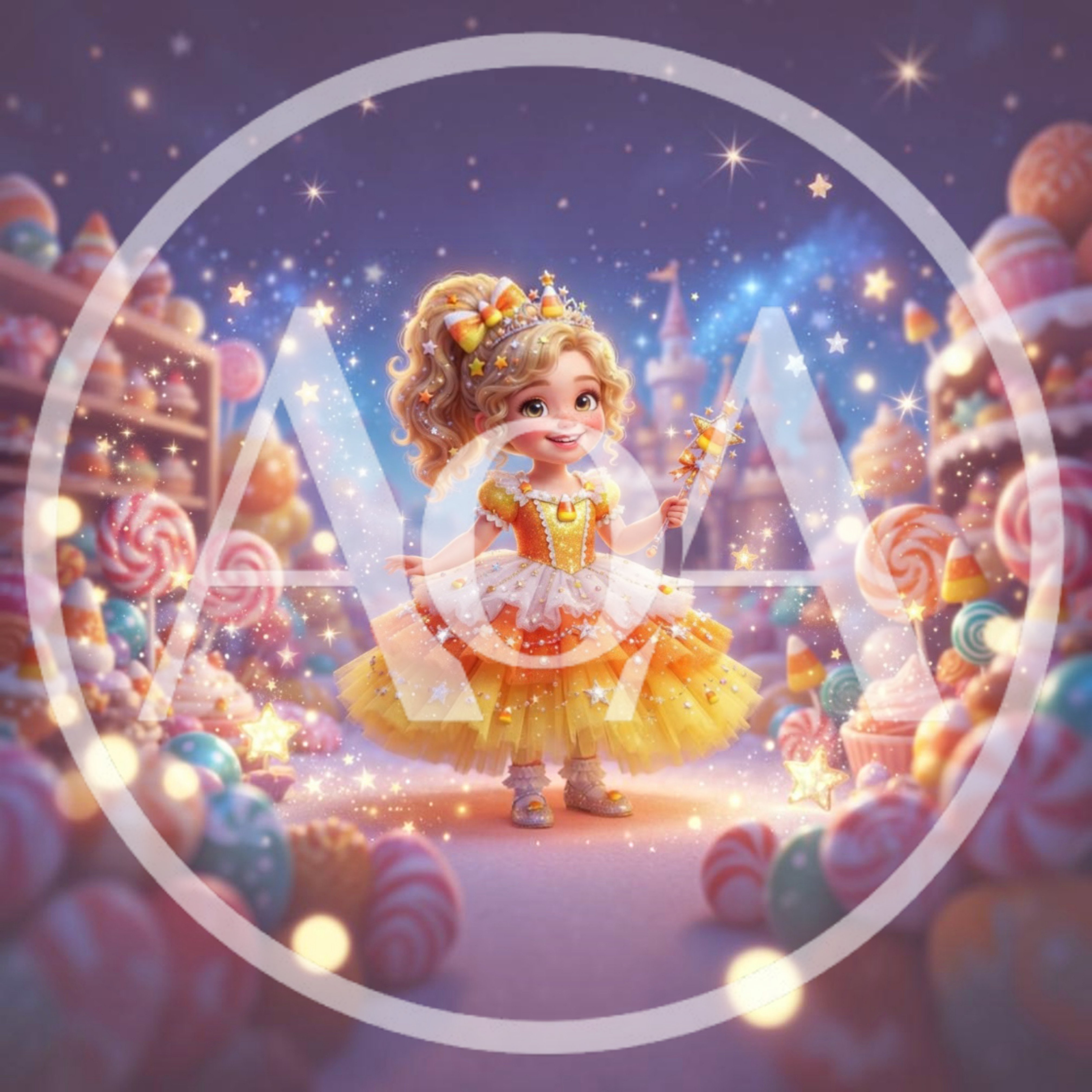Cute Candy Princess in Magical Sweet Land