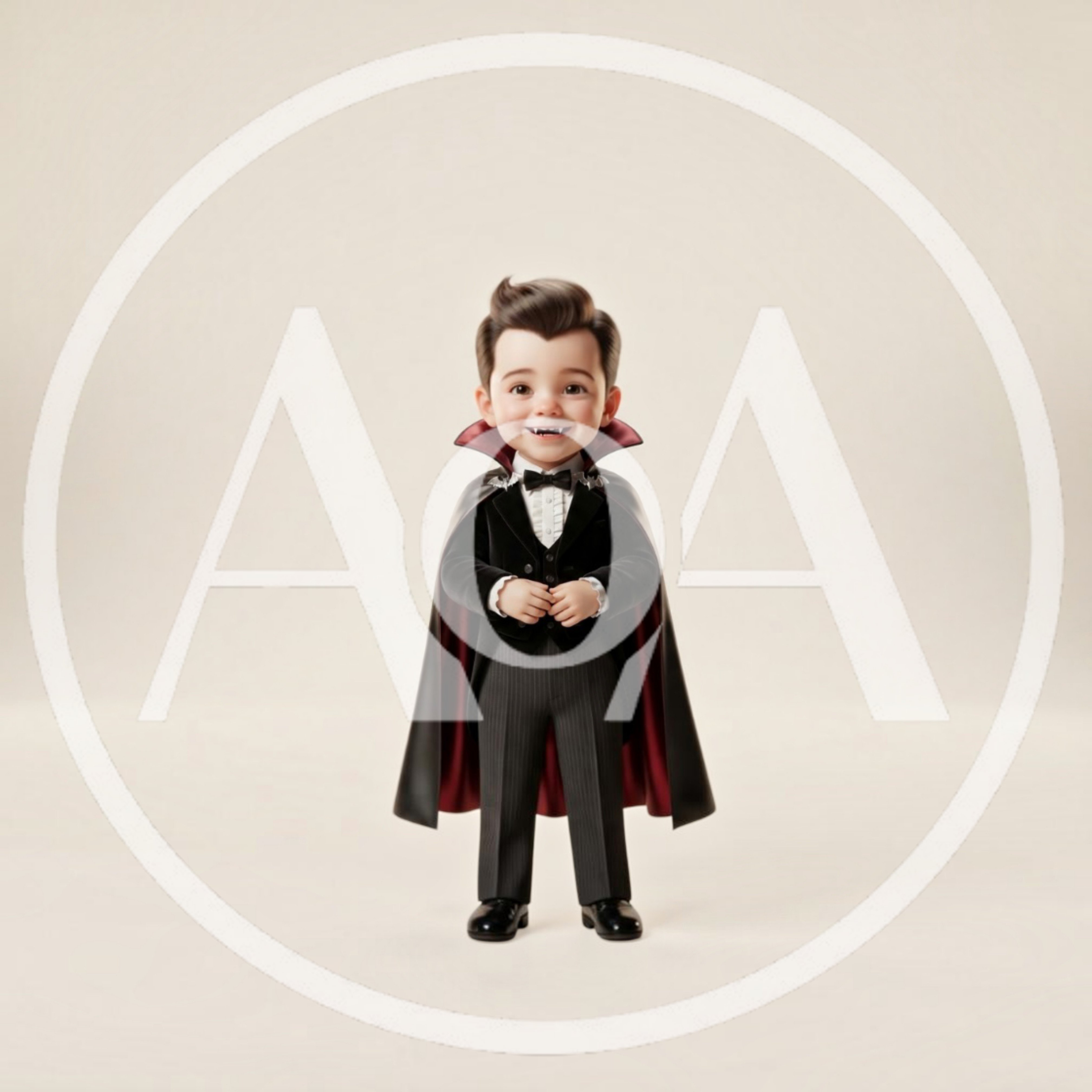 Cute Toddler Dressed As A Little Vampire