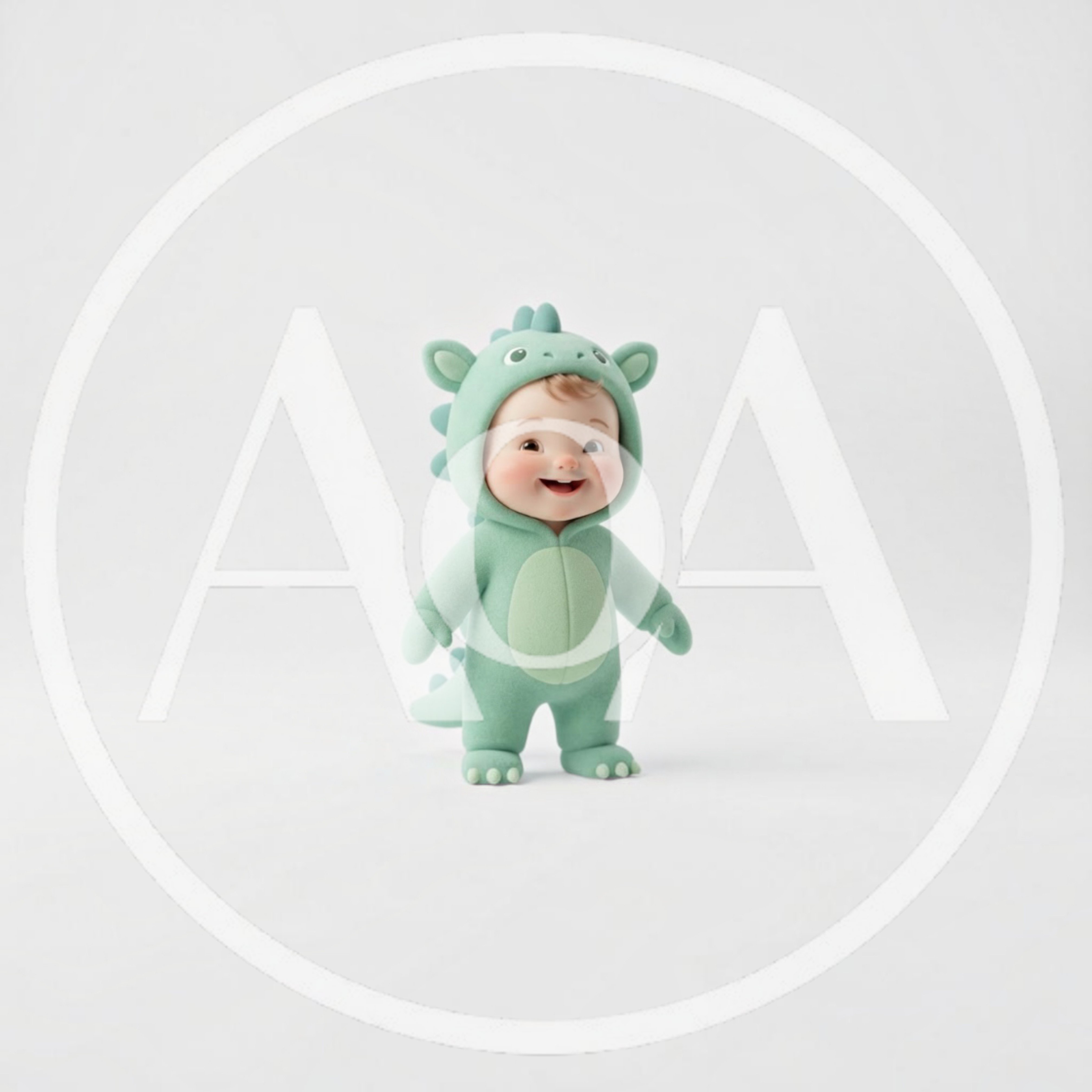 Cute Baby Dinosaur Costume Figurine
