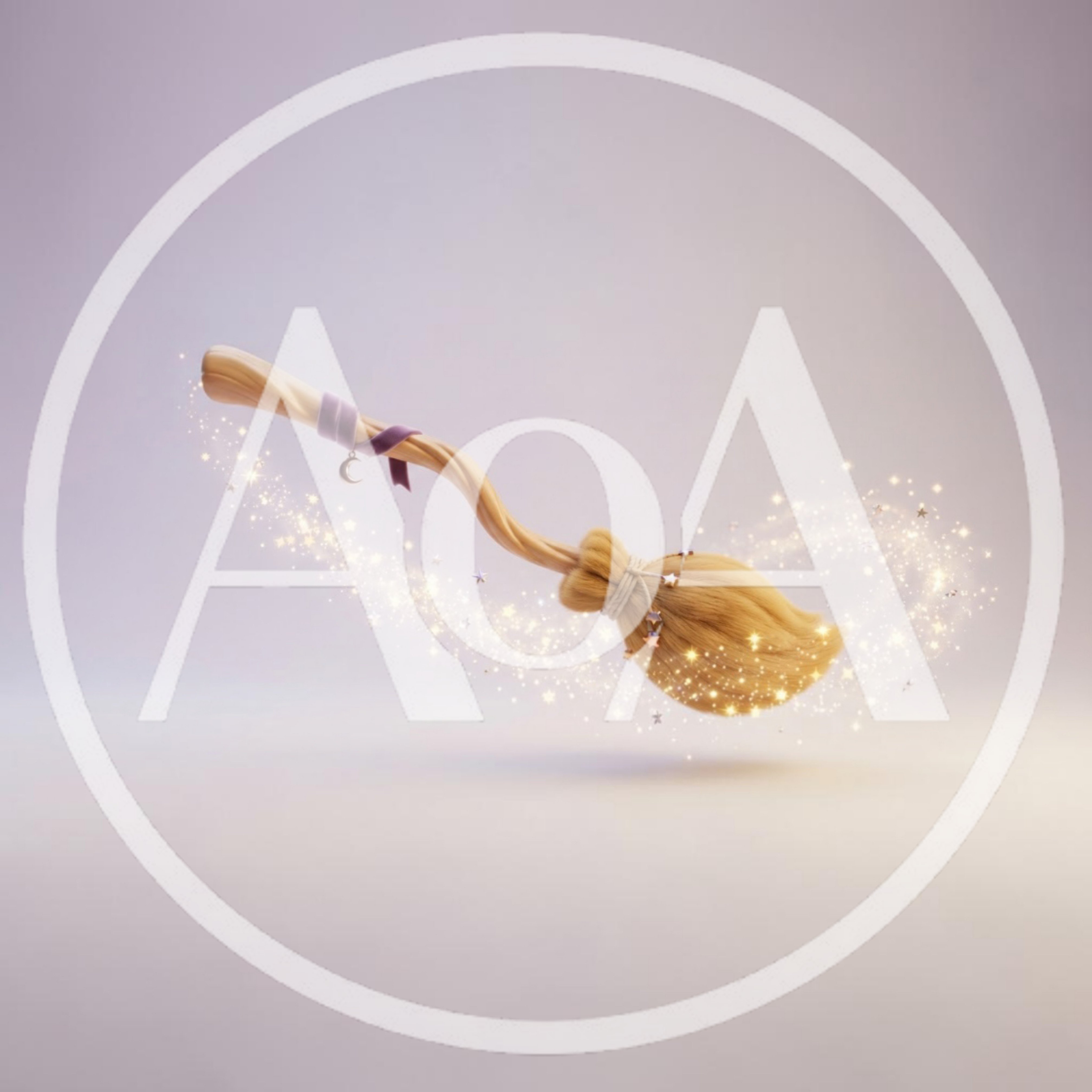 Magical Floating Witch Broomstick With Sparkling Dust