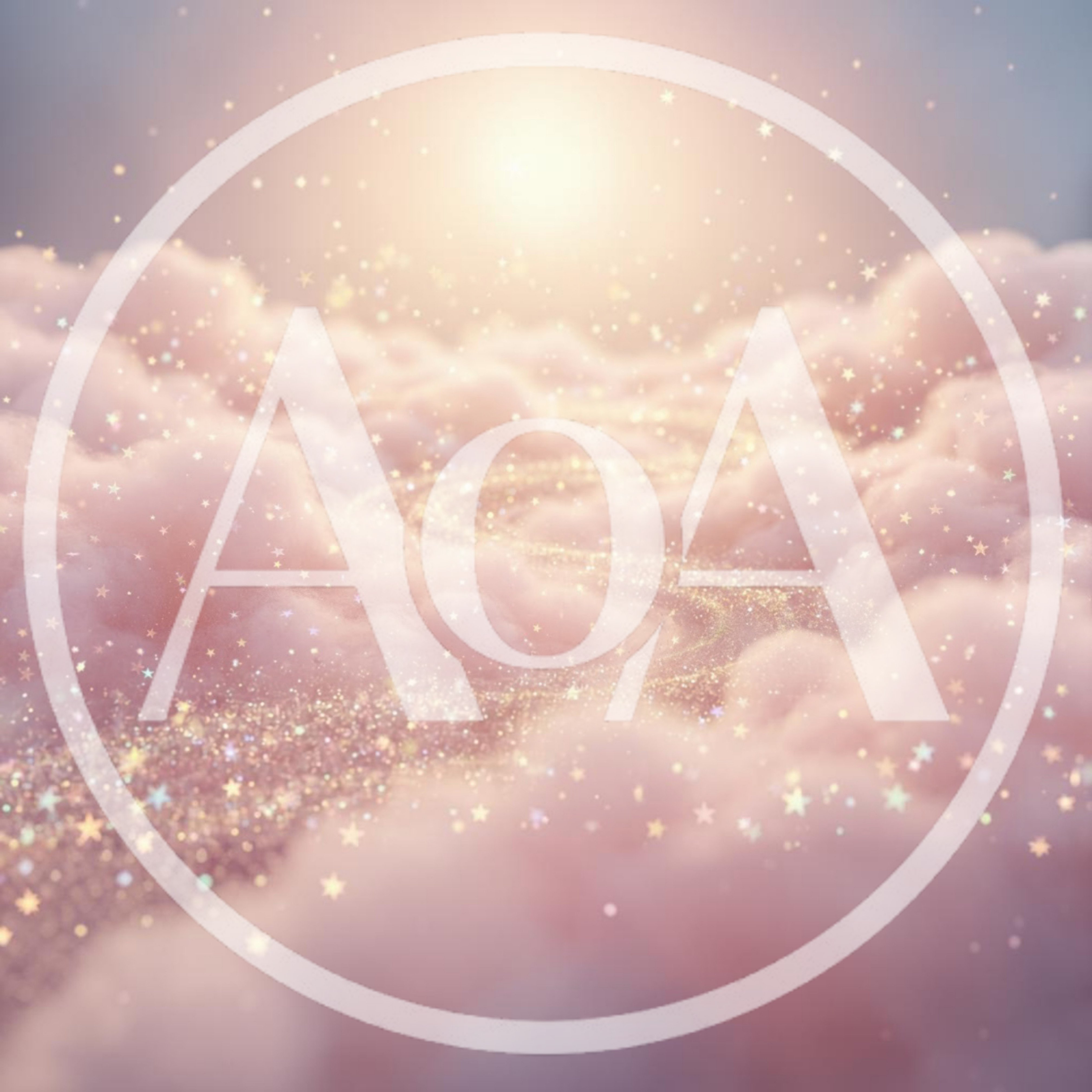 Dreamy Pink Clouds With Sparkling Stardust Path