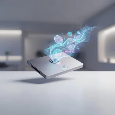 Digital Cryptocurrency Hardware Wallet With Holographic Coins