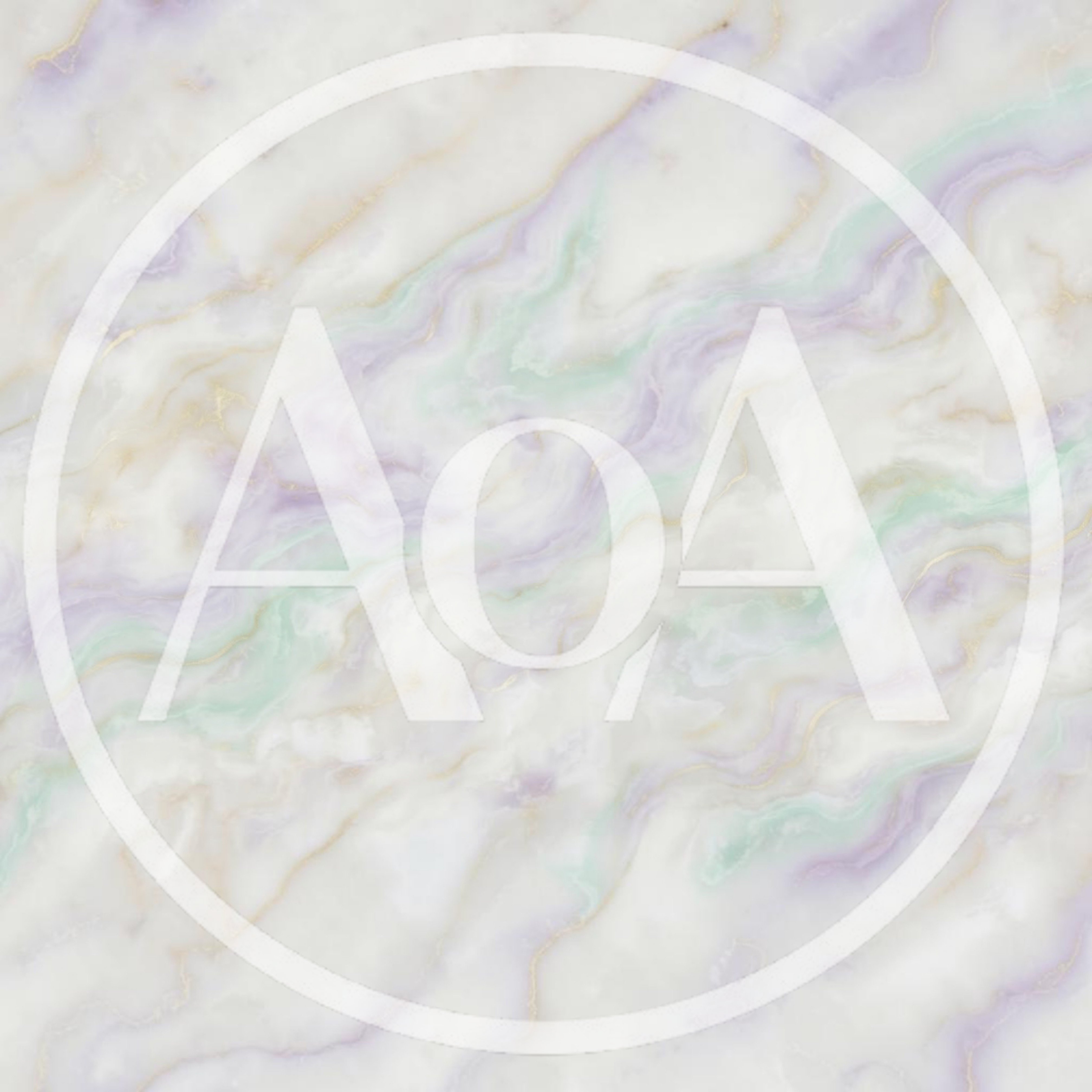 Abstract Pastel Marble Texture With Gold Veining