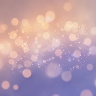 Abstract Bokeh Background With Soft Golden And Purple Lights