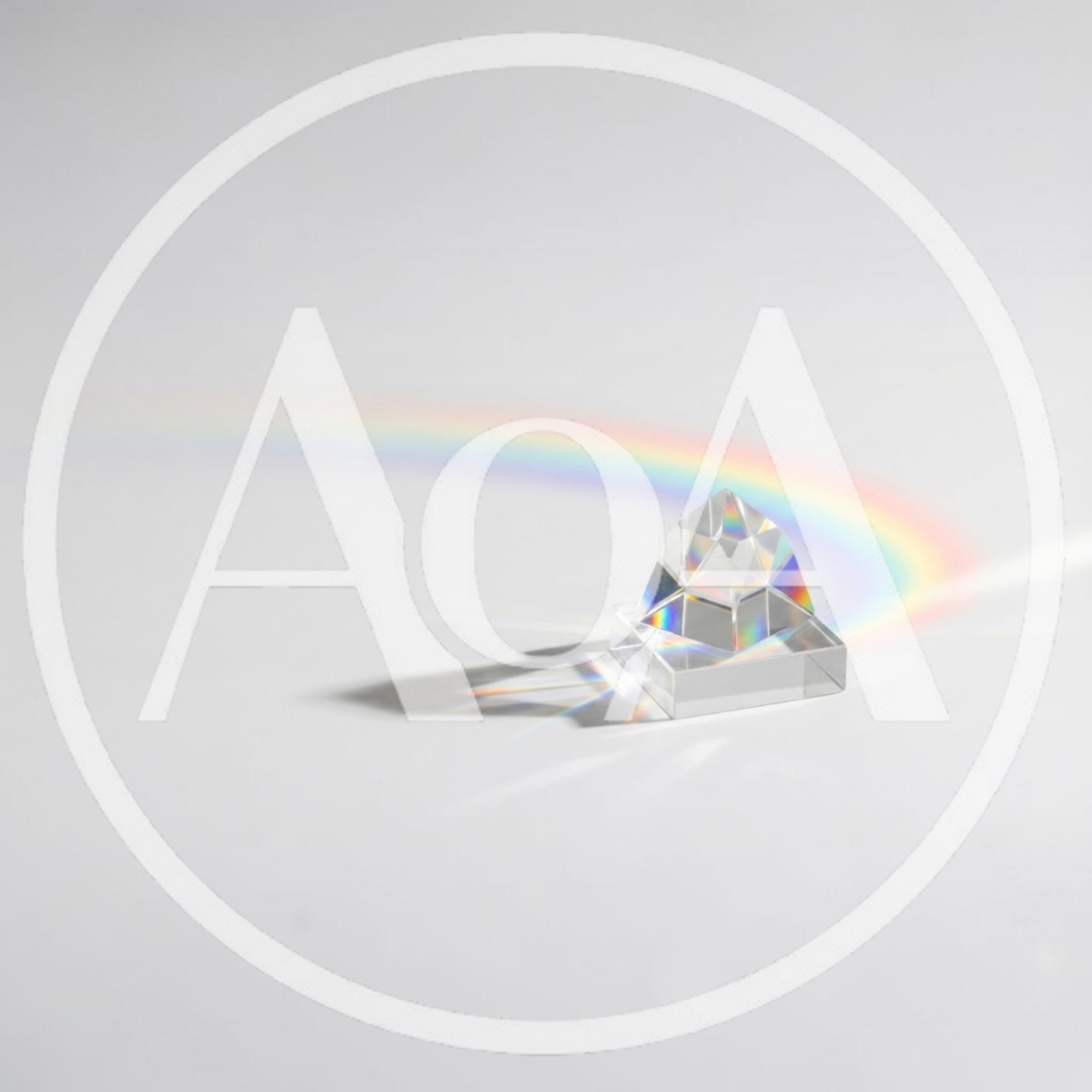 Glass Prism Refracting Light Into A Rainbow Spectrum