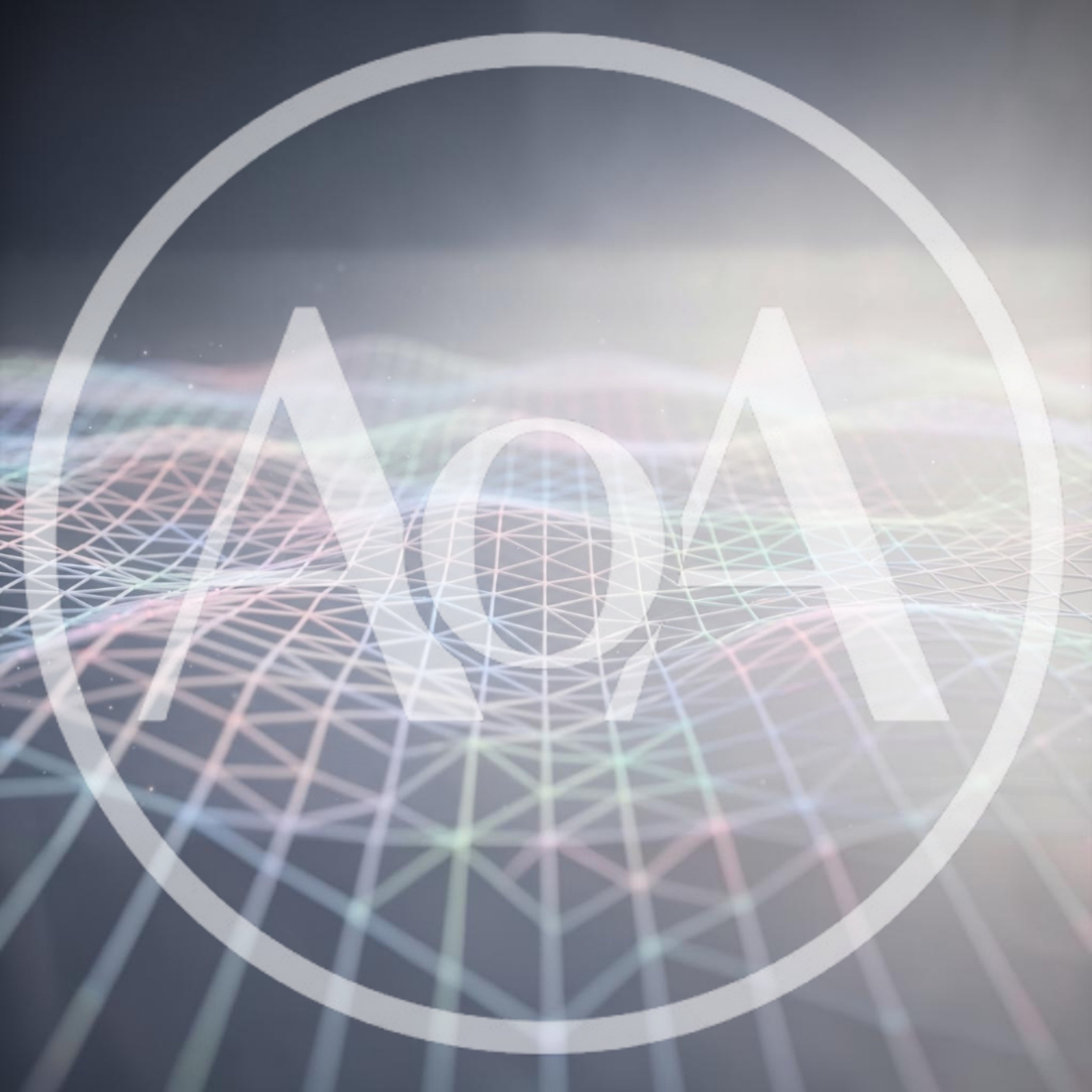 Abstract Digital Wireframe Mesh Landscape Background