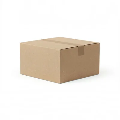 Cardboard Shipping Box Isolated On White Background