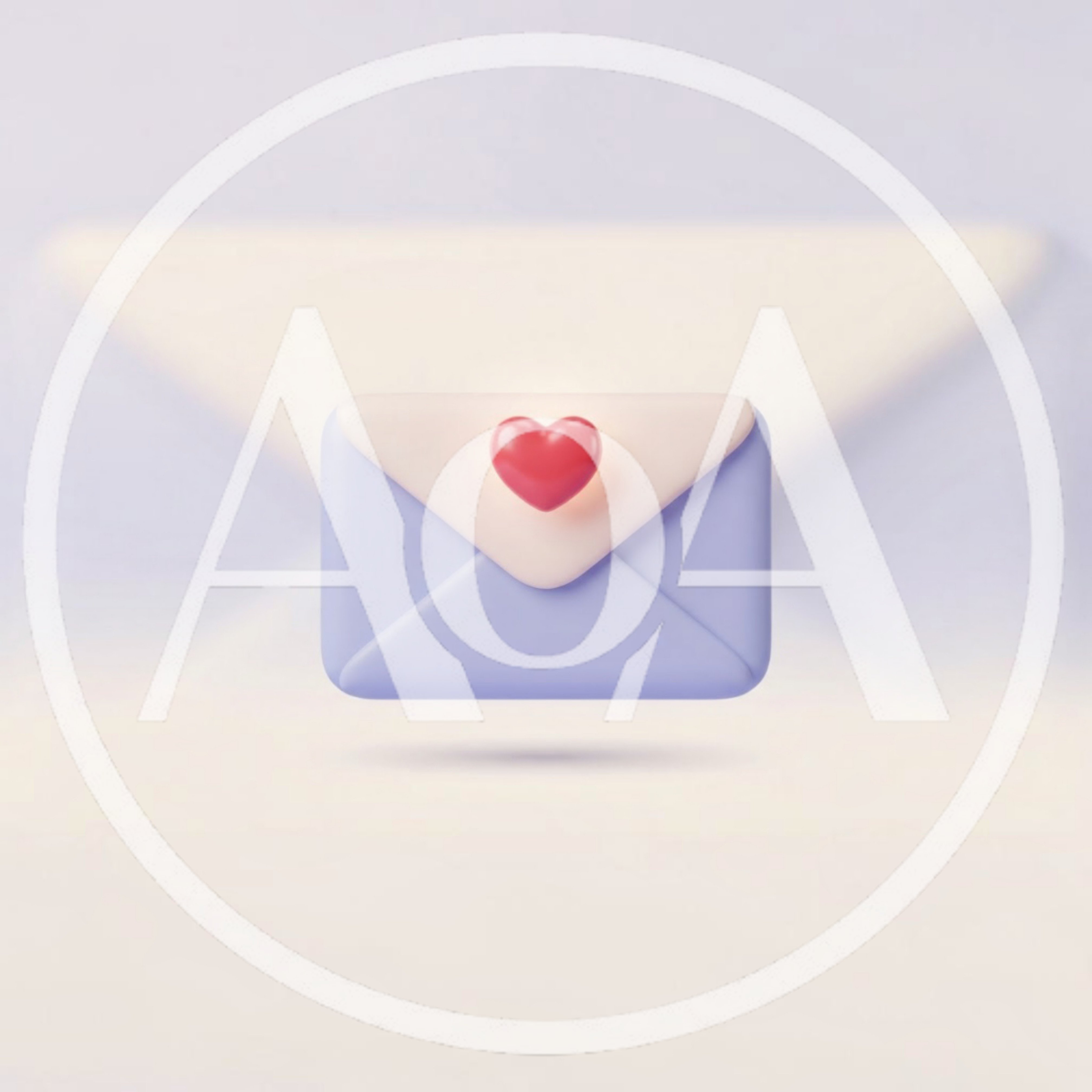 3D Rendered Love Letter Envelope With Heart Icon