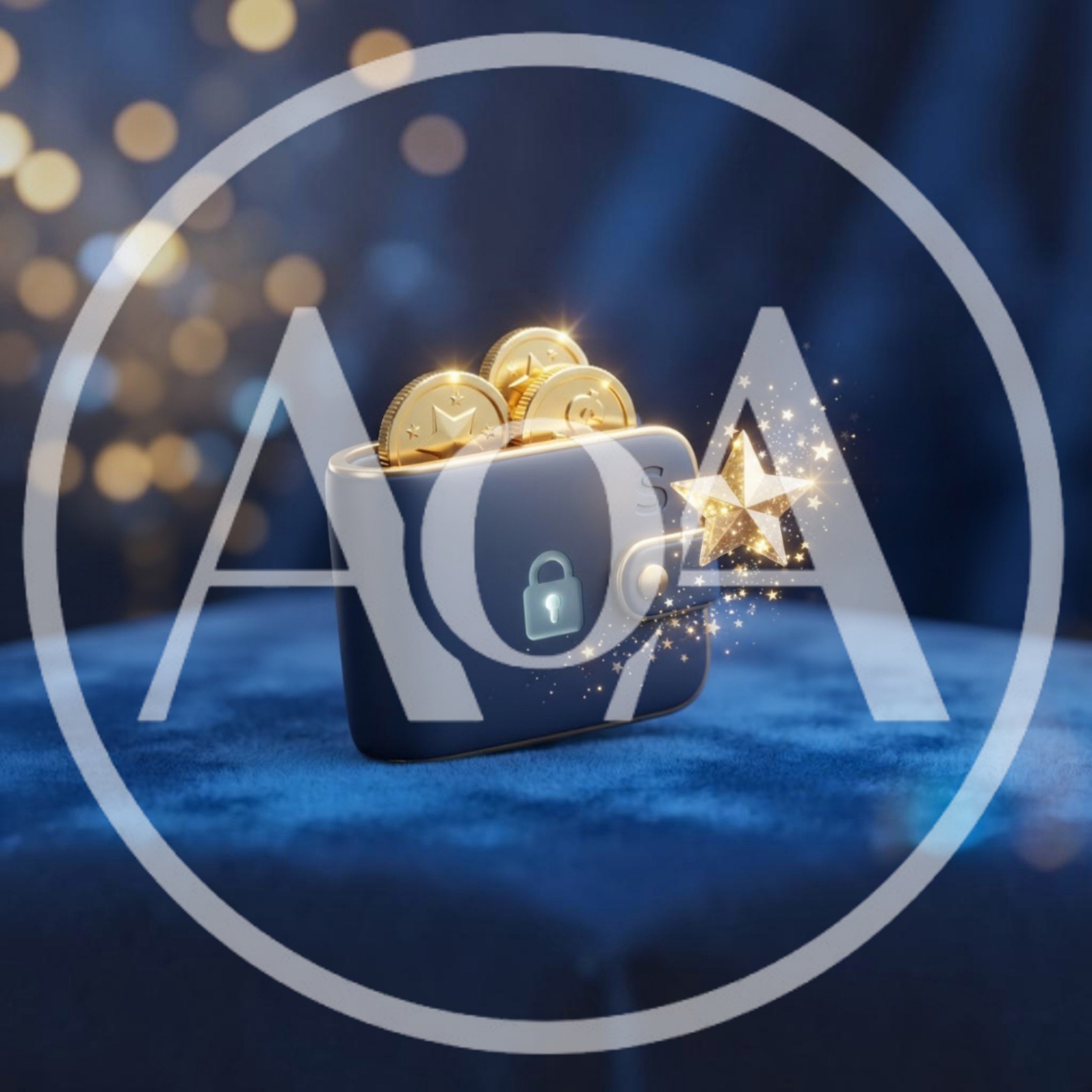 3D Rendered Secure Digital Wallet With Gold Coins