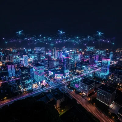 Smart City Infrastructure With Satellite Network Connectivity