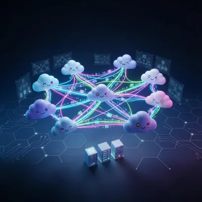 Interconnected Cloud Computing Network With Digital Data Streams