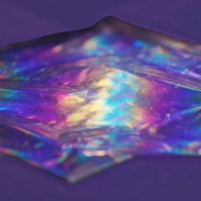 Abstract Iridescent Holographic Foil Texture Background