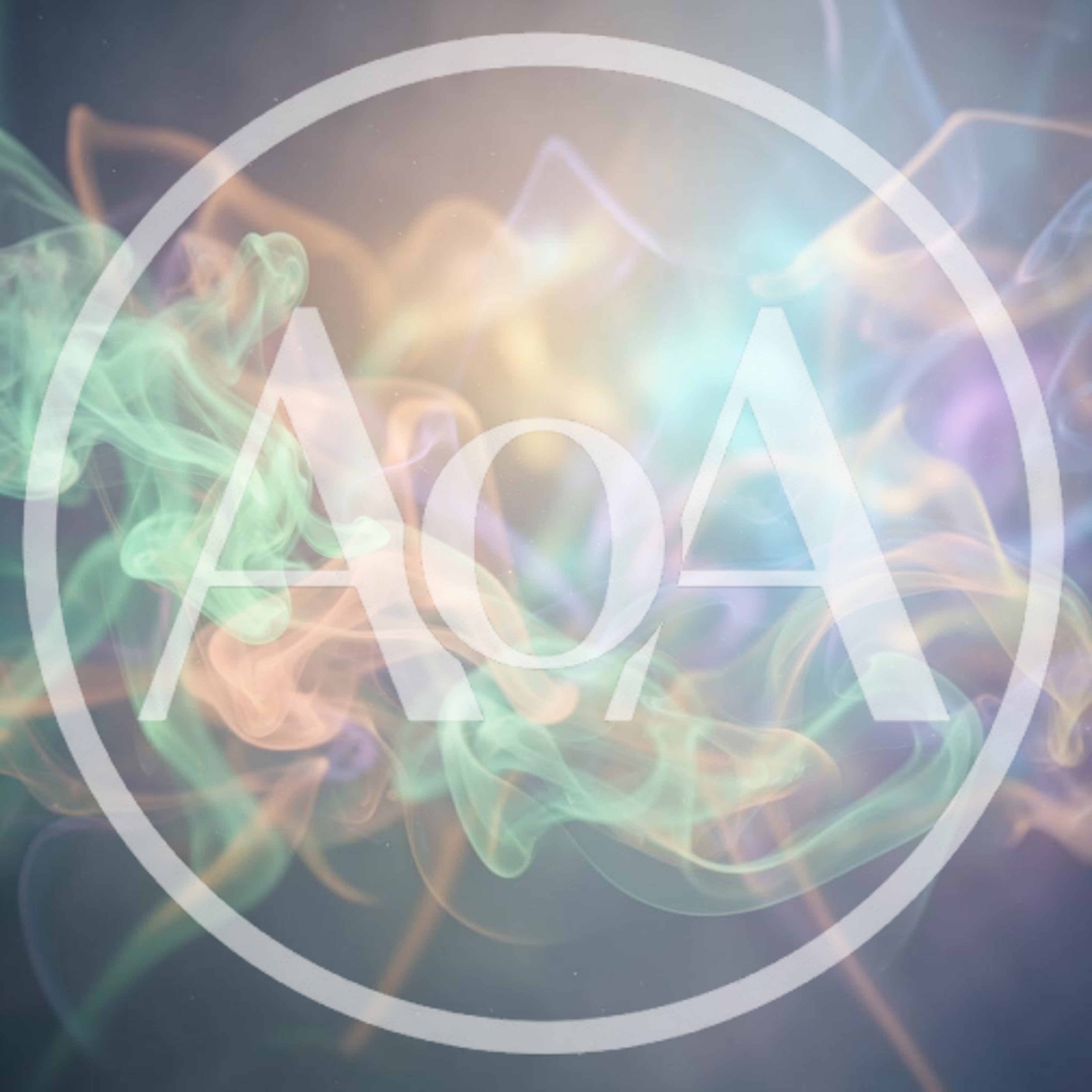 Abstract Colorful Smoke Swirls On Dark Background