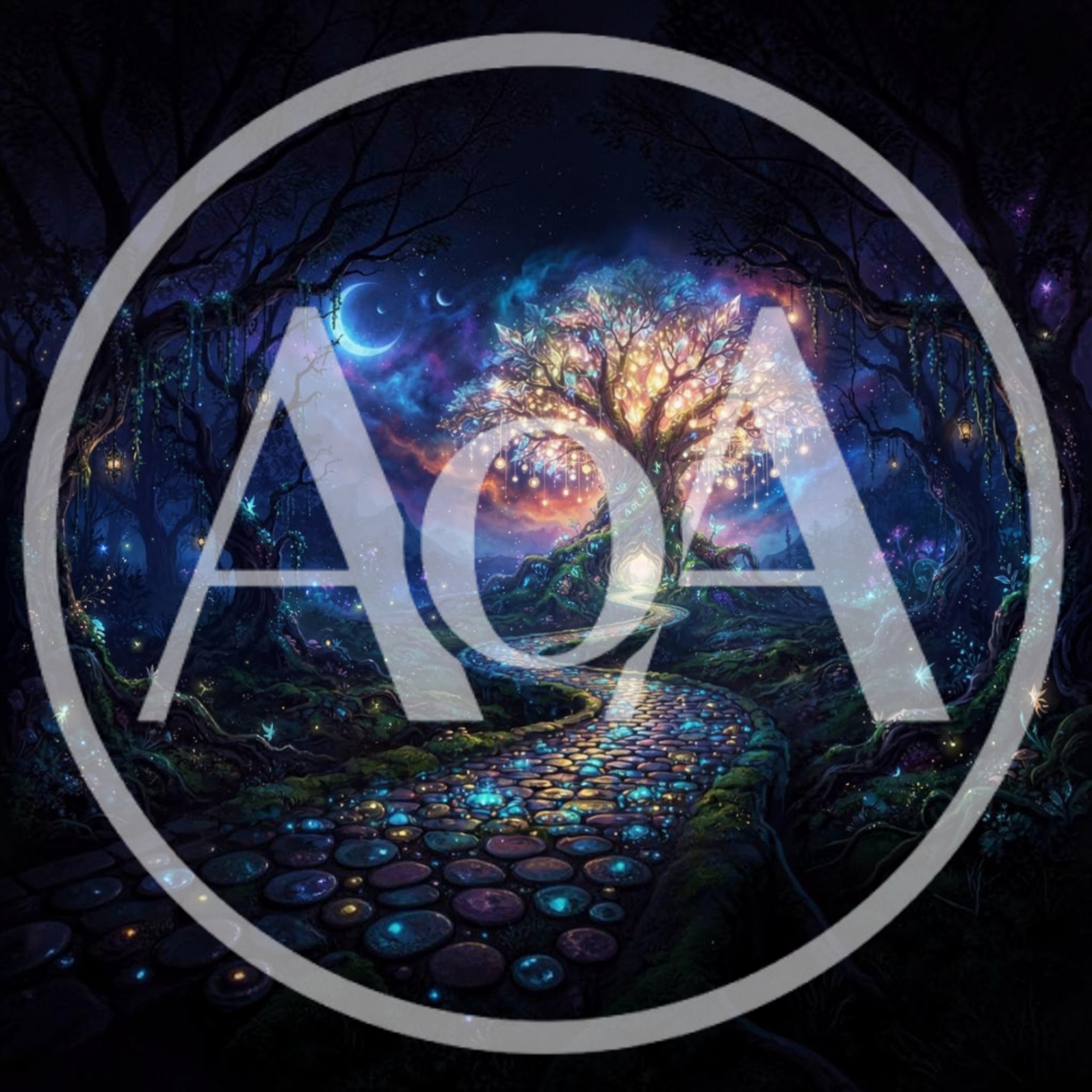 Enchanted Glowing Tree In A Magical Forest