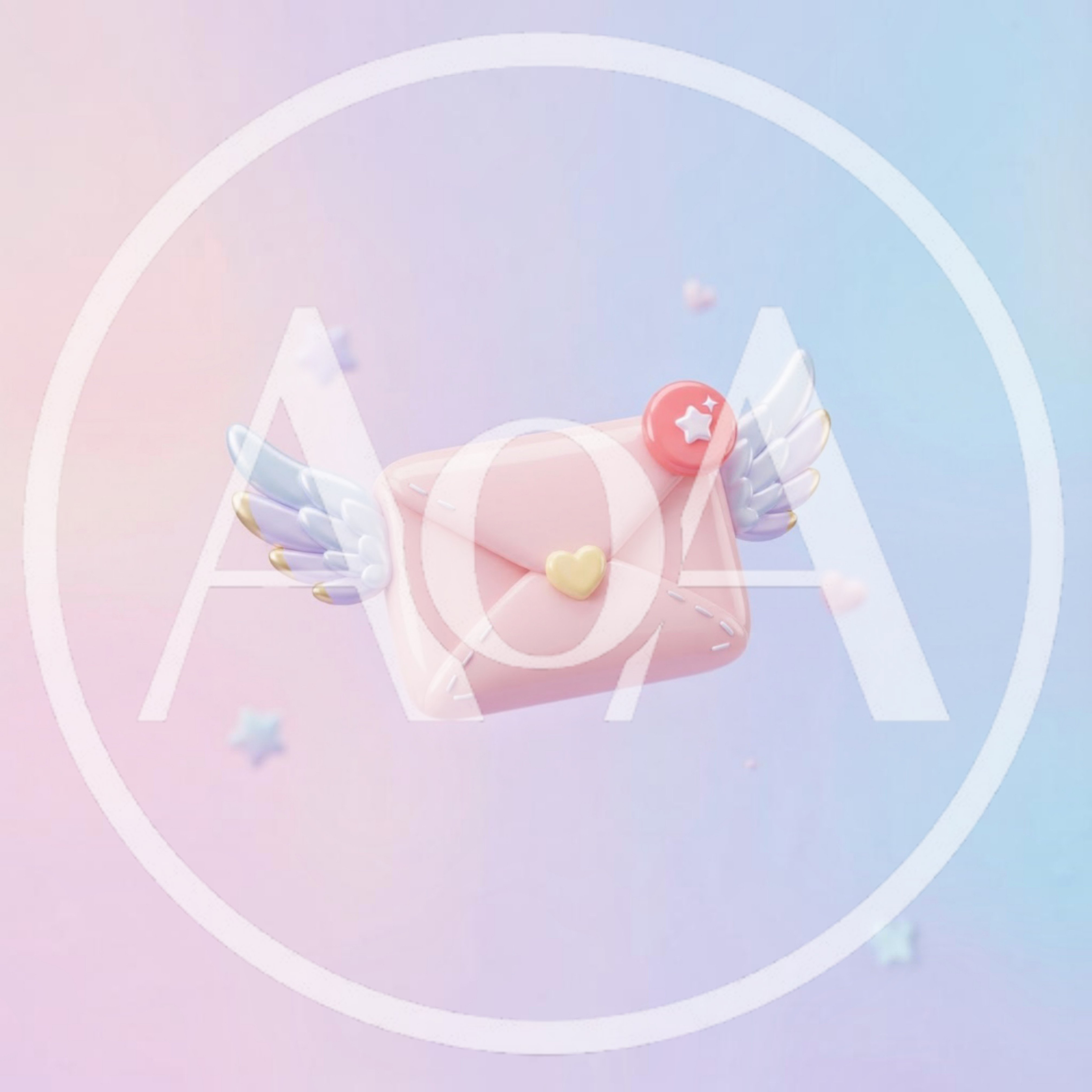 3D Rendered Pink Envelope With Wings And Heart