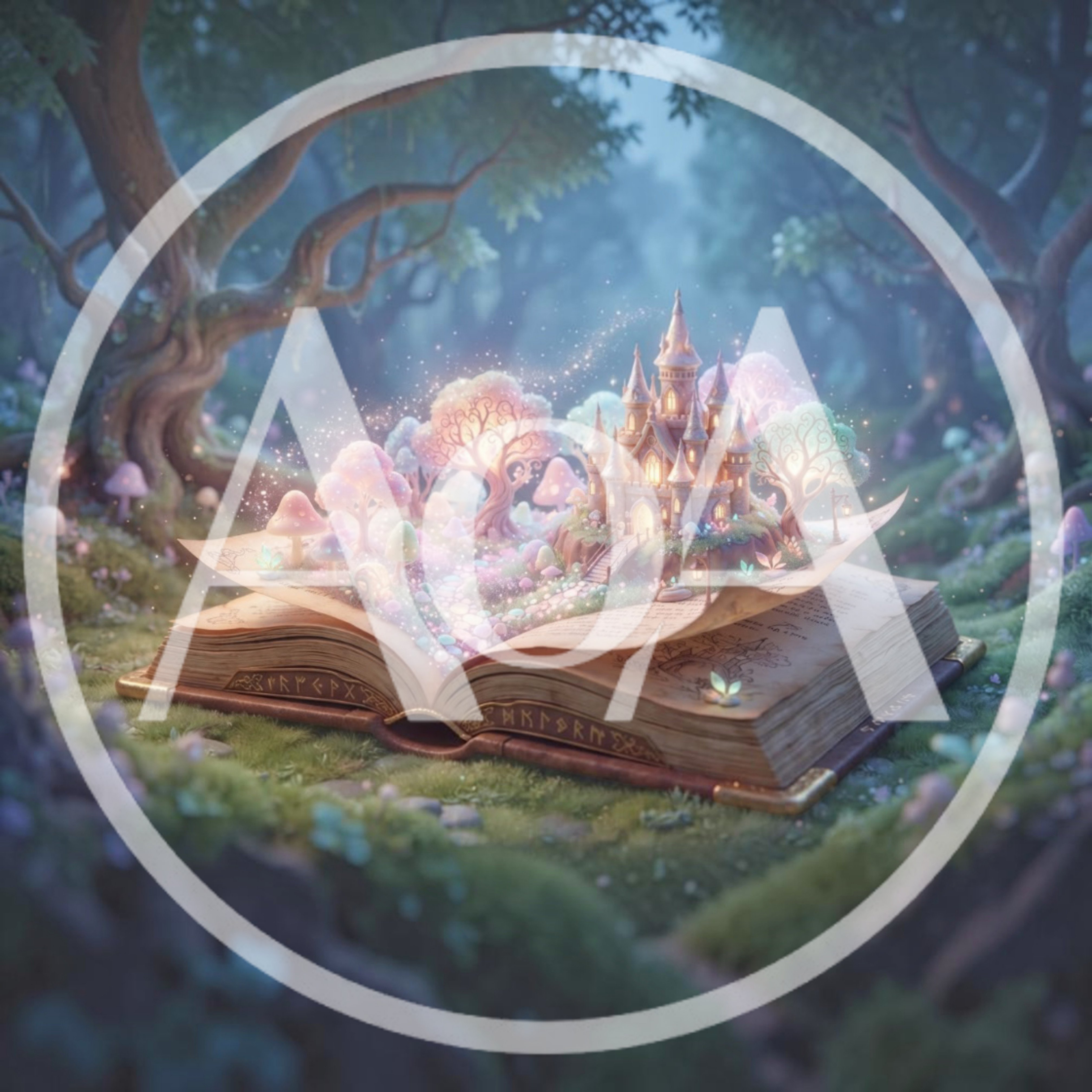 Magical Fairy Tale Castle Emerging From Open Book