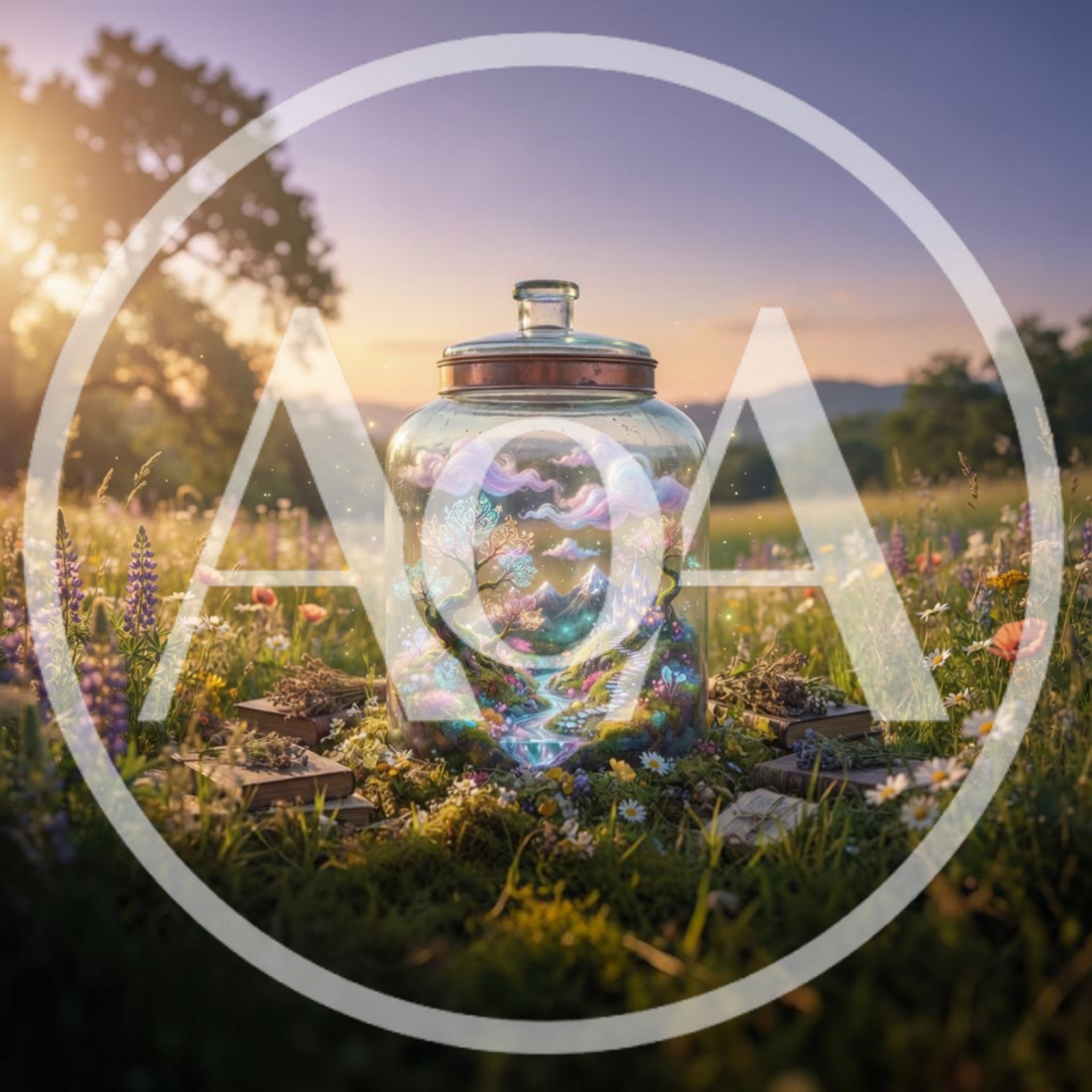 Magical Miniature Fantasy World Inside A Glass Jar
