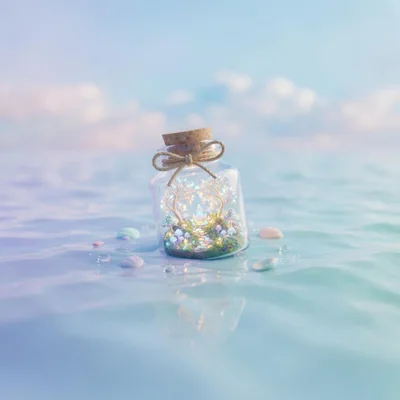 Miniature Enchanted Forest Inside A Glass Bottle