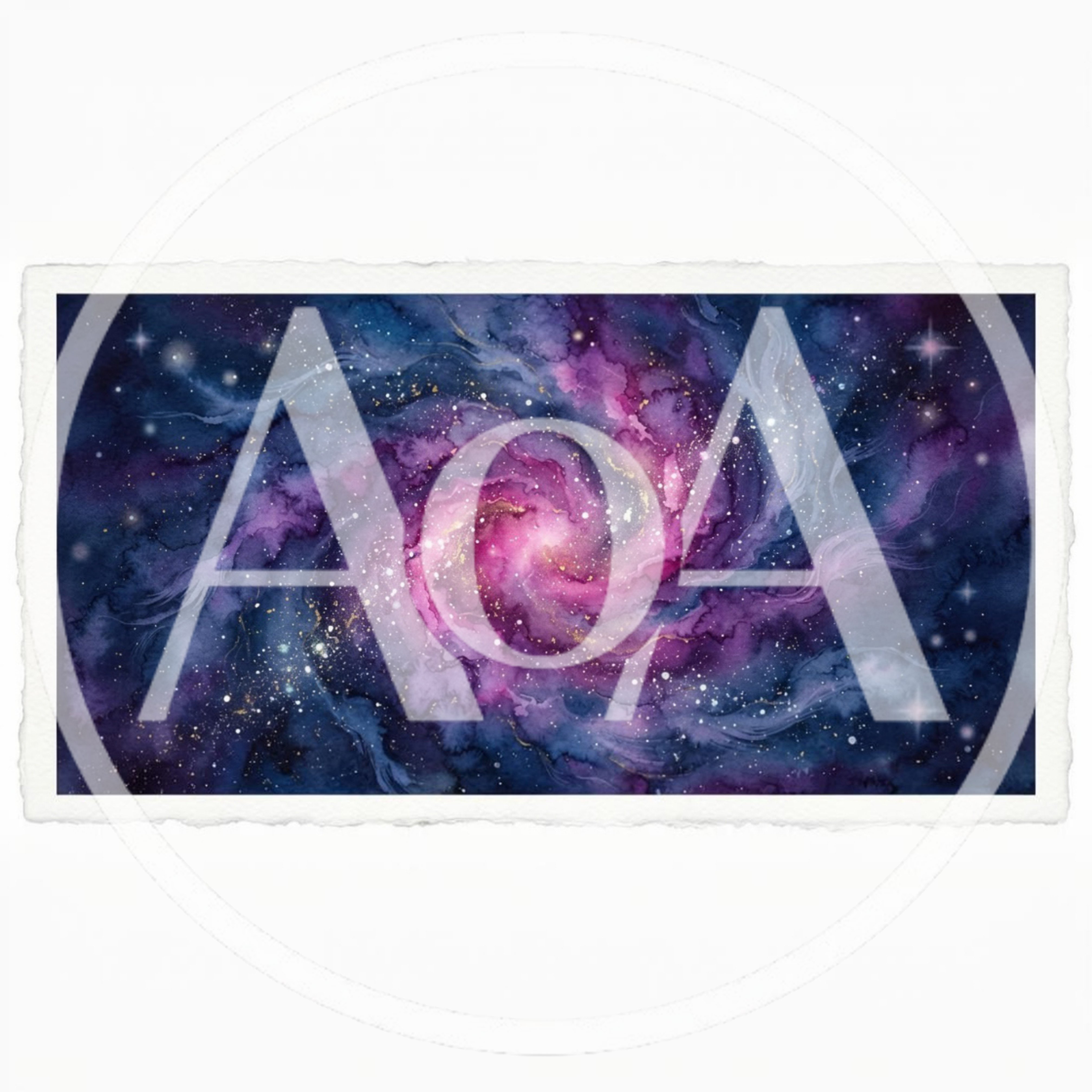 Watercolor Painting Of A Spiral Galaxy In Deep Space