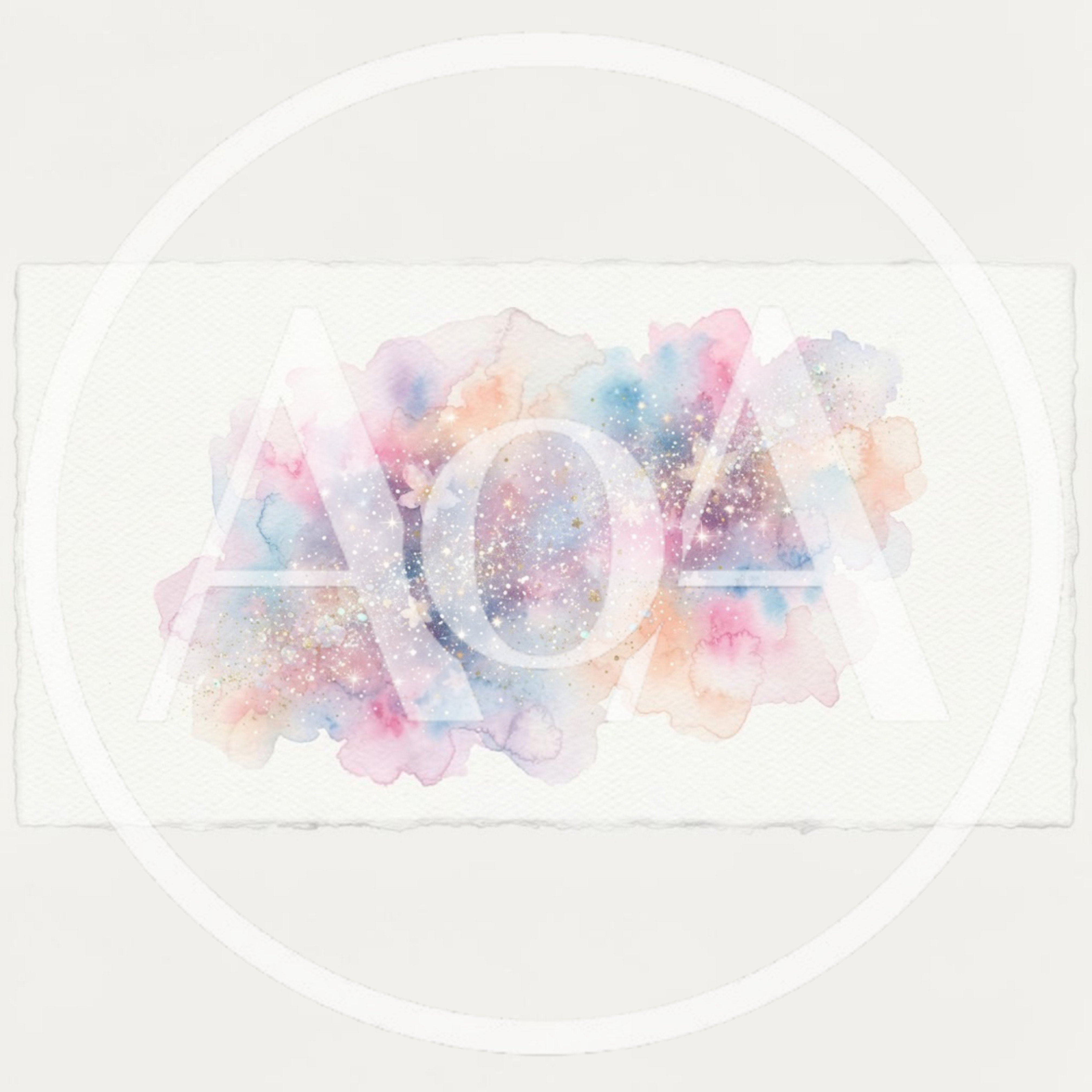 Watercolor Galaxy Illustration With Sparkling Stars