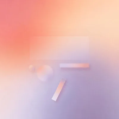 Abstract Geometric Shapes On Soft Gradient Background