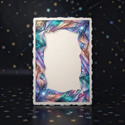 Celestial Themed Decorative Frame With 2024 Gala Text
