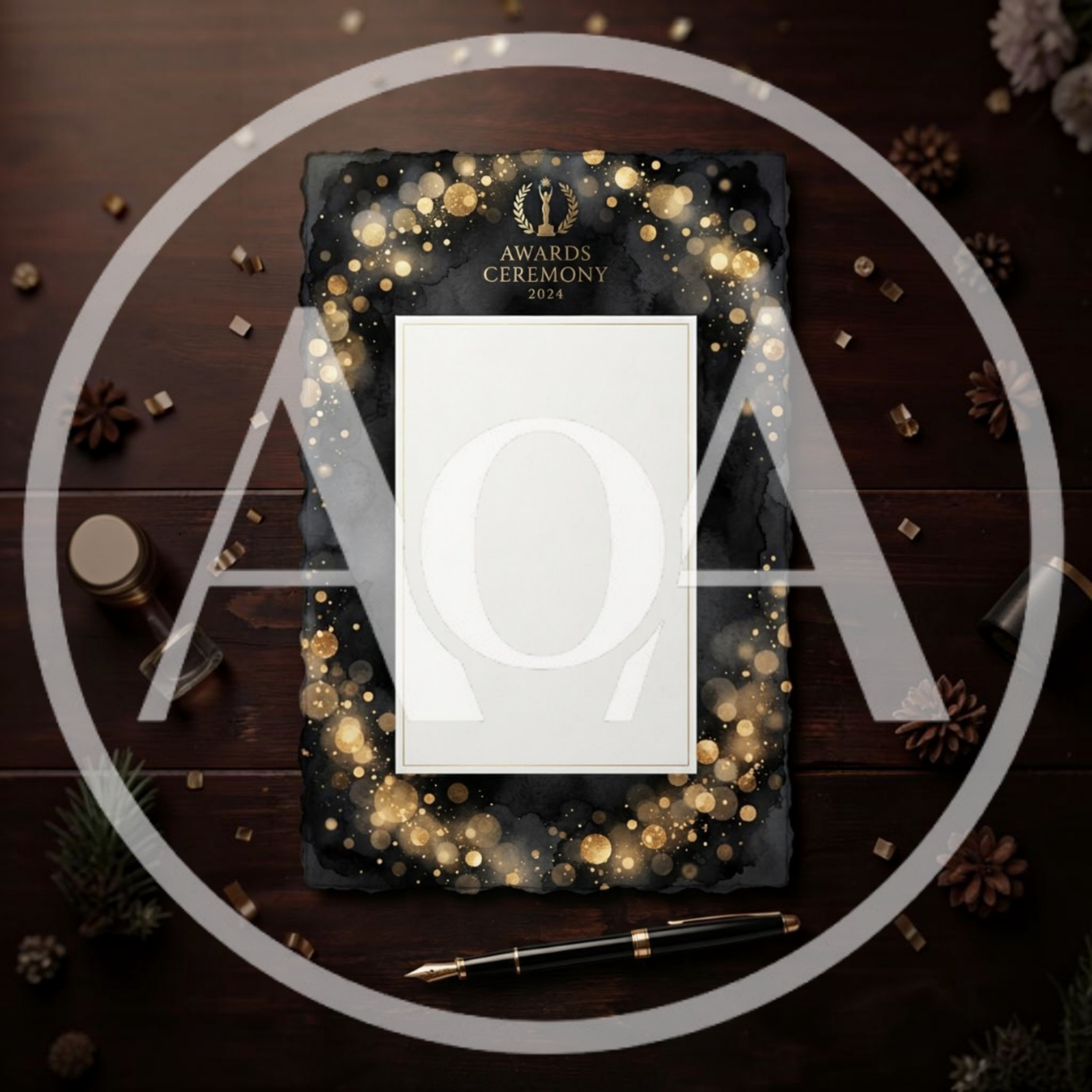 Awards Ceremony 2024 Invitation Card Mockup