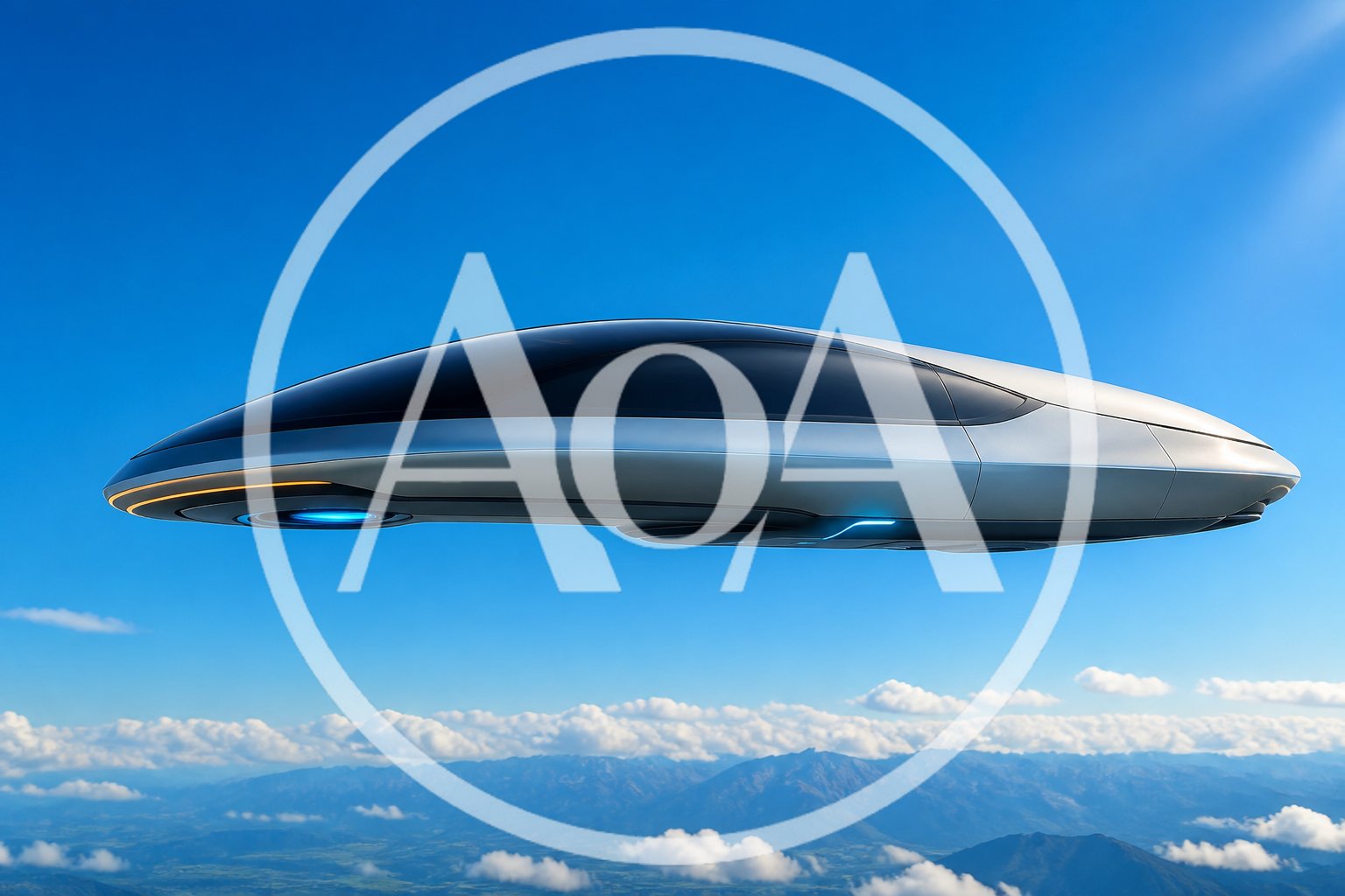 a futuristic hovercar flying in the sky on an alien planet