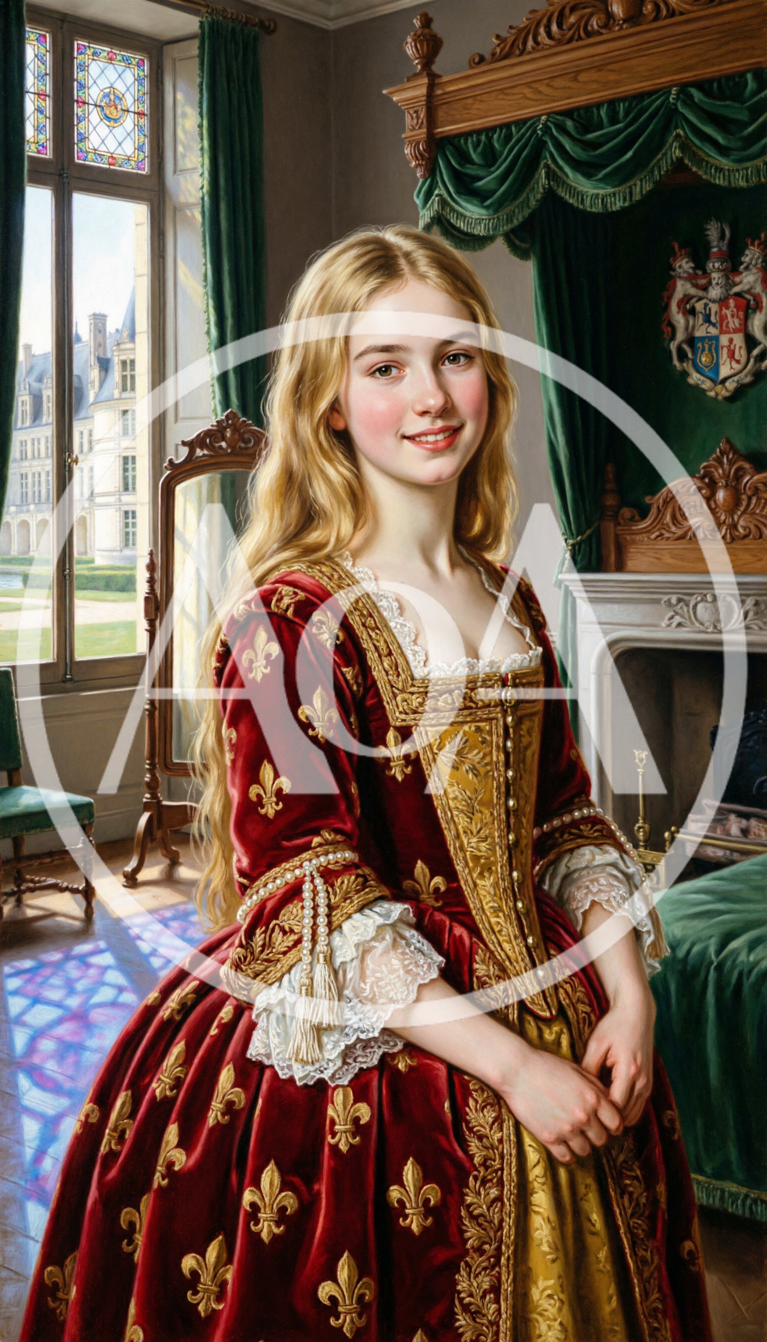 young princess, French king's daughter, 17th century