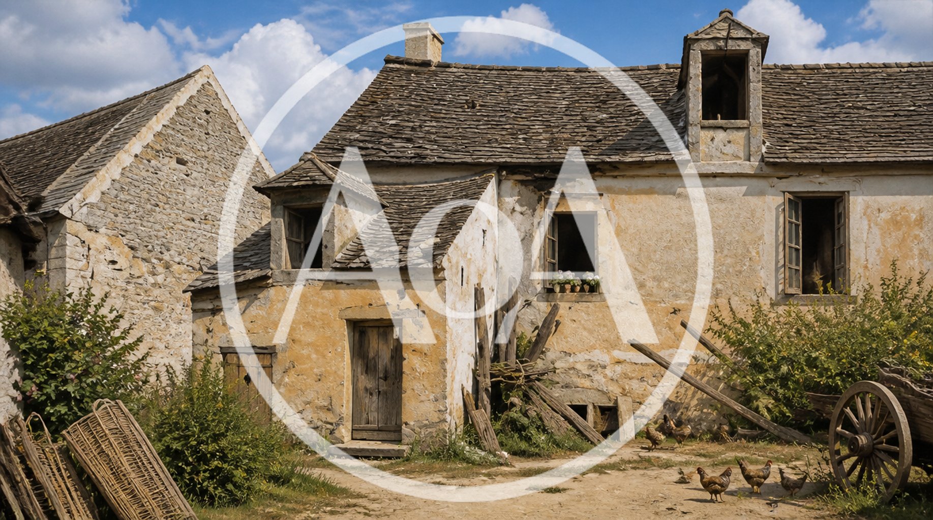 French village, 17th century, medieval France