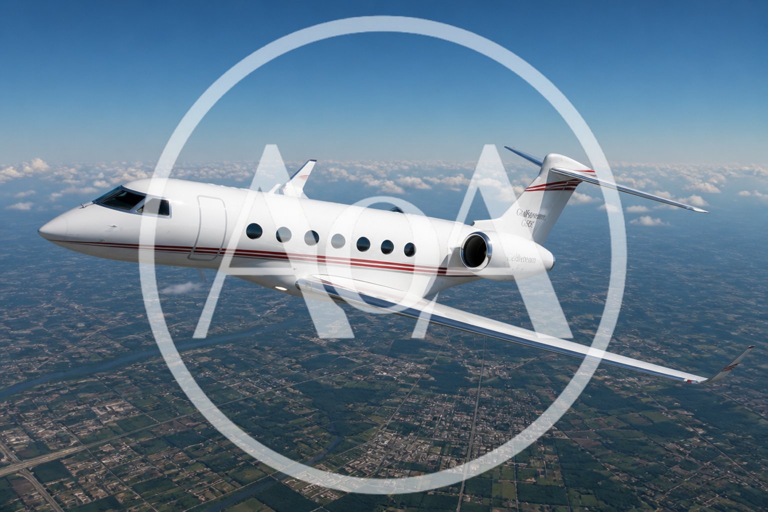 Gulfstream G500, business jet airplane flying in the sky