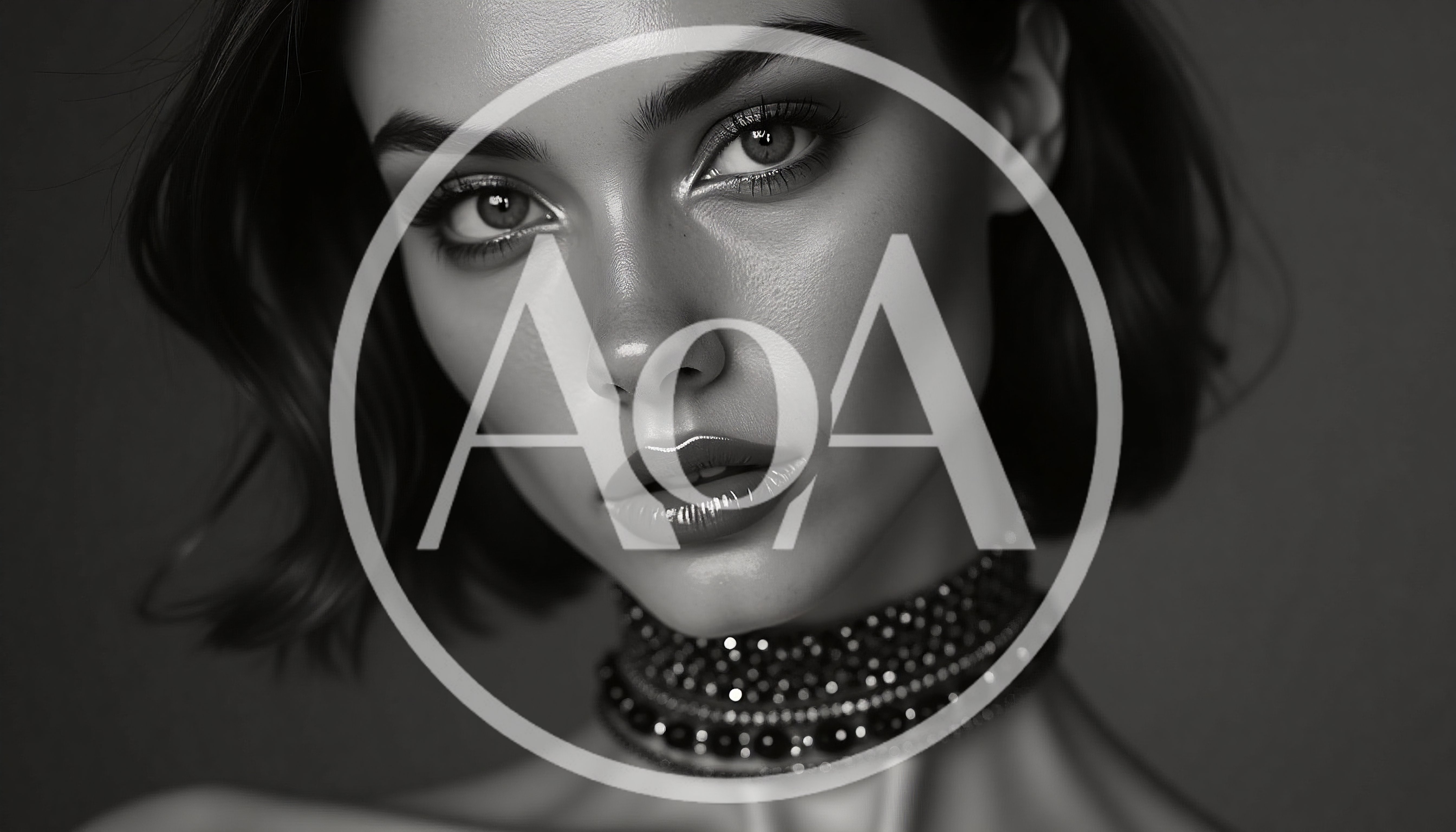 Portrait Of A Glamorous Woman With A Beaded Choker