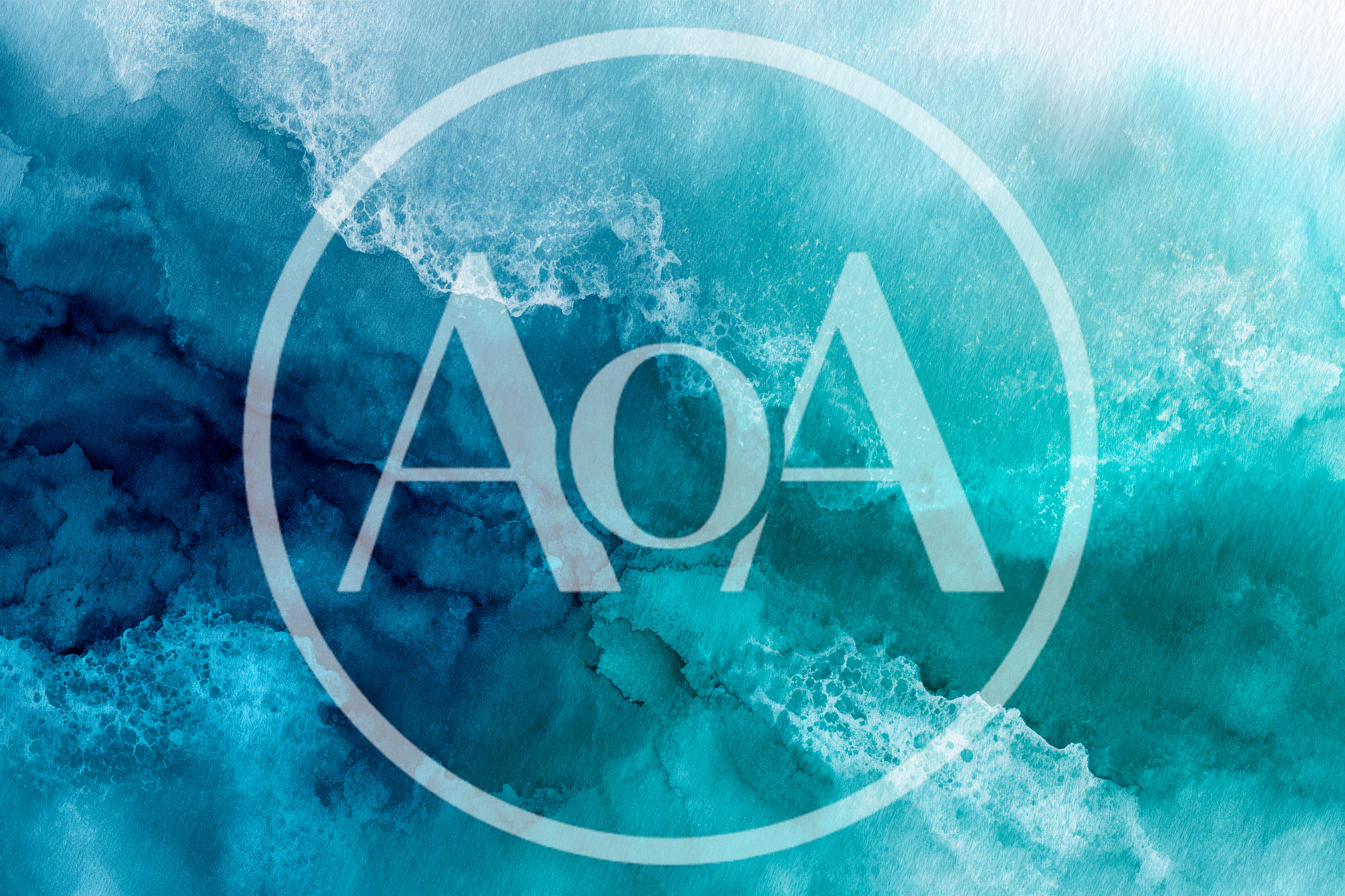 Aerial View Of Turquoise Ocean Waves Crashing