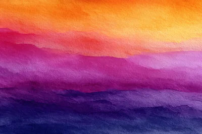 Abstract Watercolor Background With Gradient Color Layers
