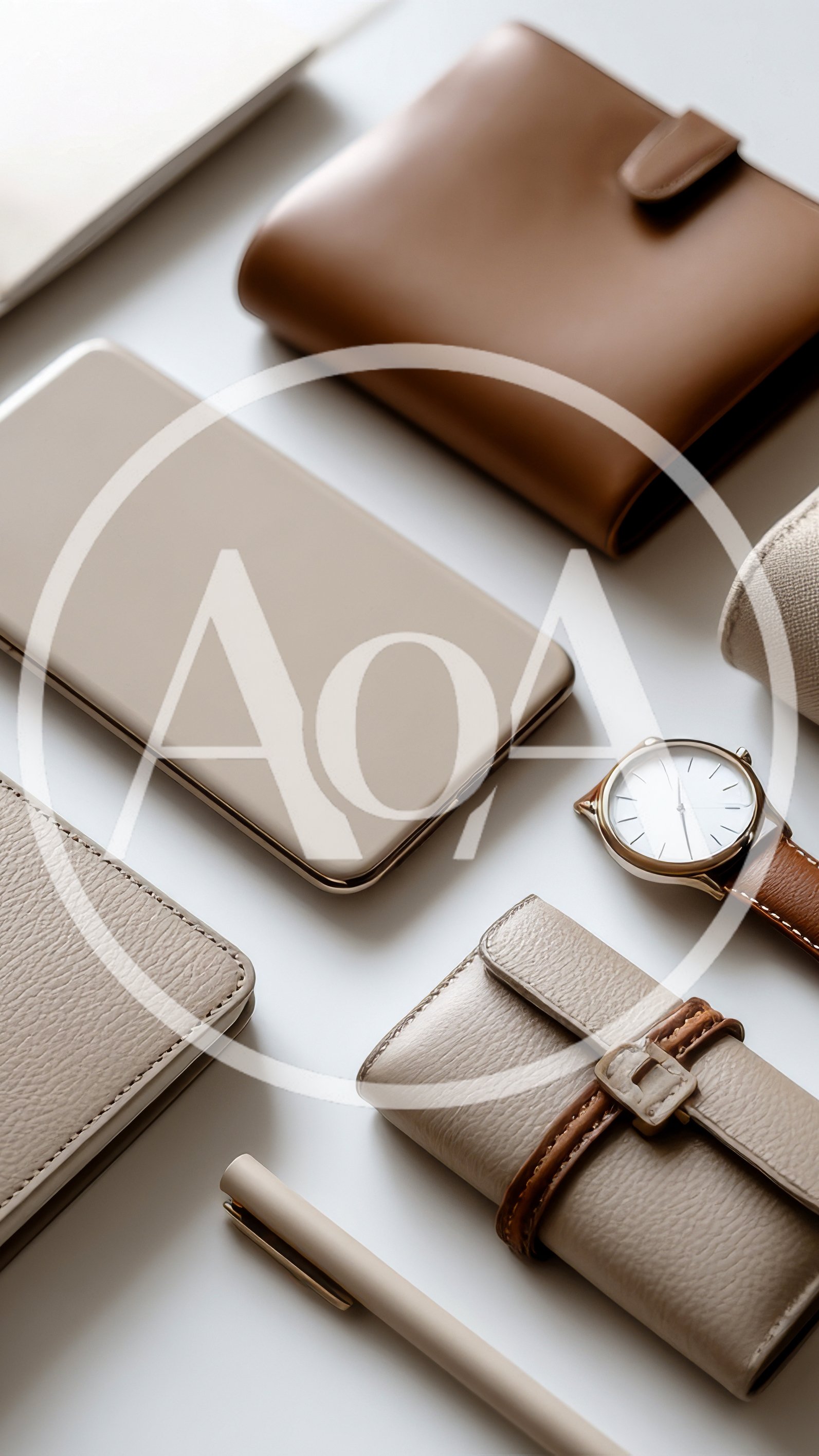 Minimalist Flat Lay Of Professional Office Accessories