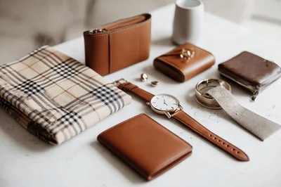 Flat Lay Of Luxury Men Accessories